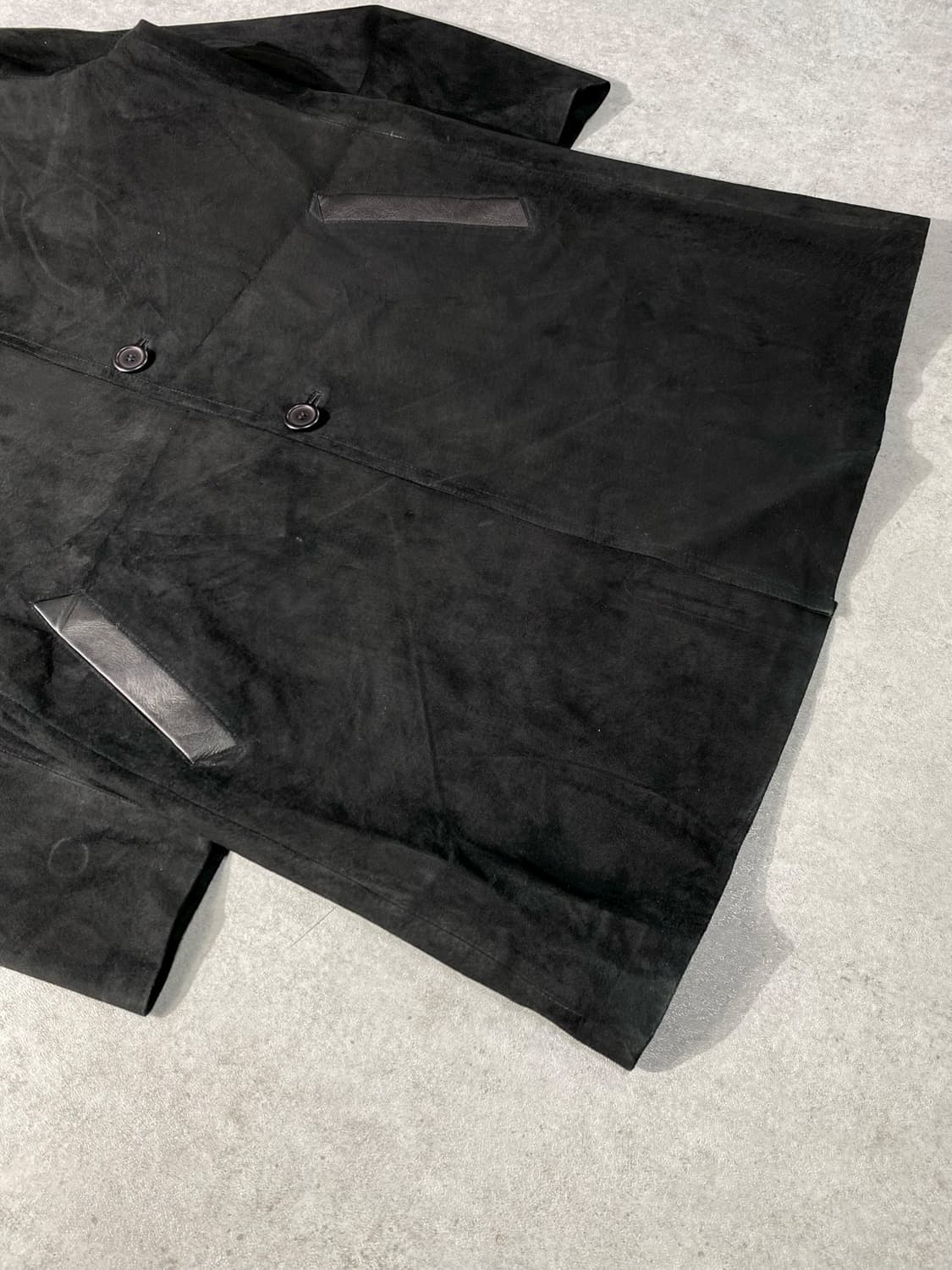 [M] Material By Italy 리얼 스웨이드 레더 코트 상품이미지3