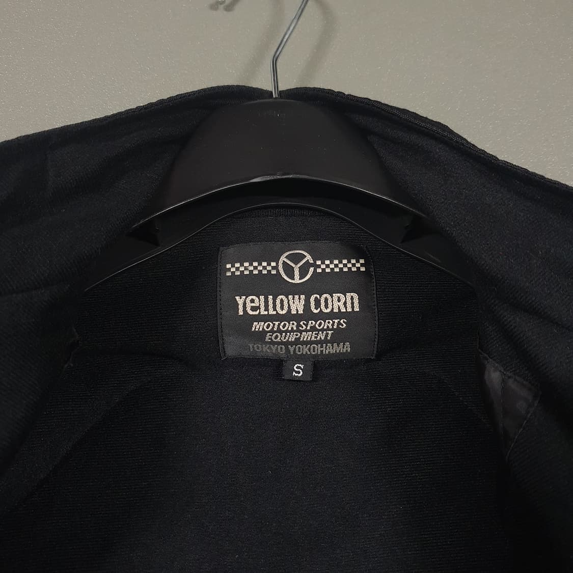 실측 M) 옐로우콘 슬래지해머 레이싱 테디 패치 바이커 바시티 자켓 상품이미지8