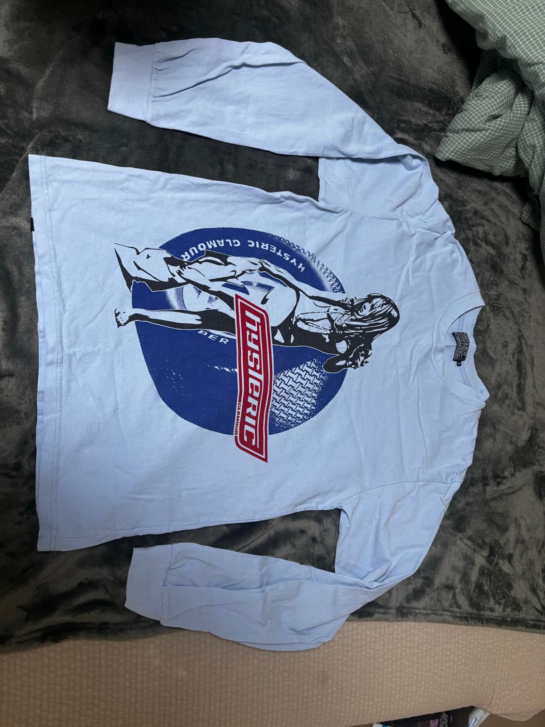 히스테릭글래머 롱슬리브 티셔츠 블루 상품이미지2