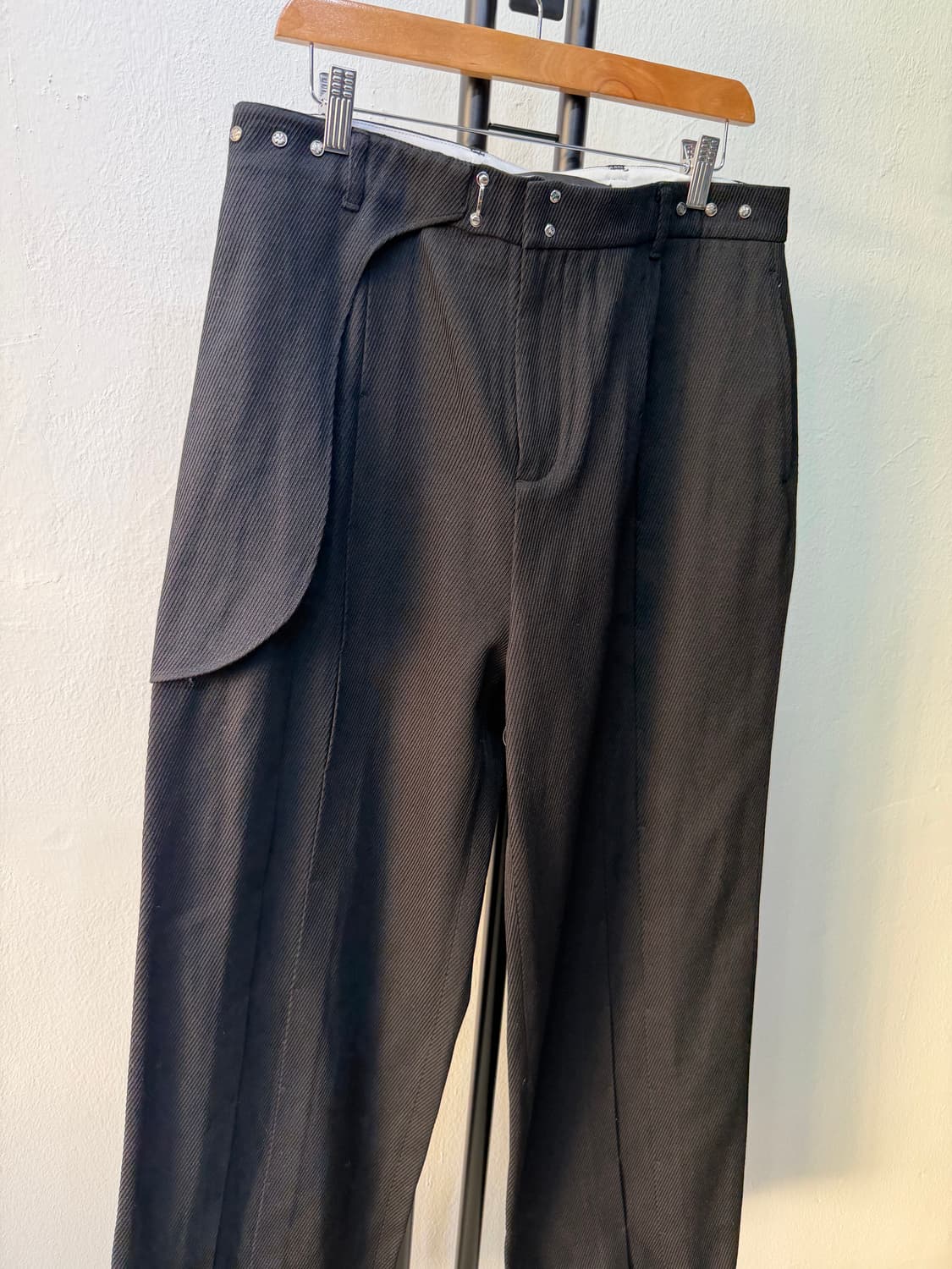 정품) 앤더슨벨 블랙 와이드 팬츠 50(32-34) 상품이미지2