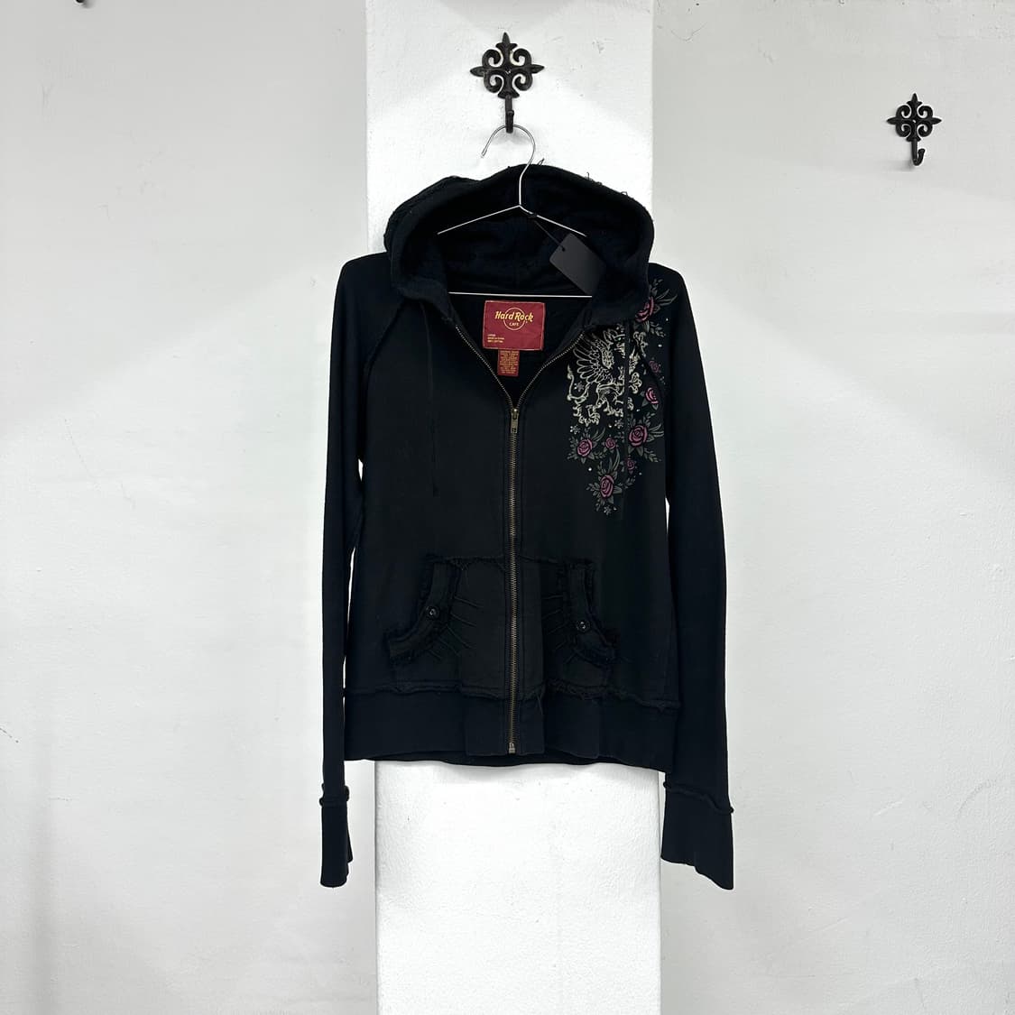 hardrock cafe skull print hood zip 상품이미지2