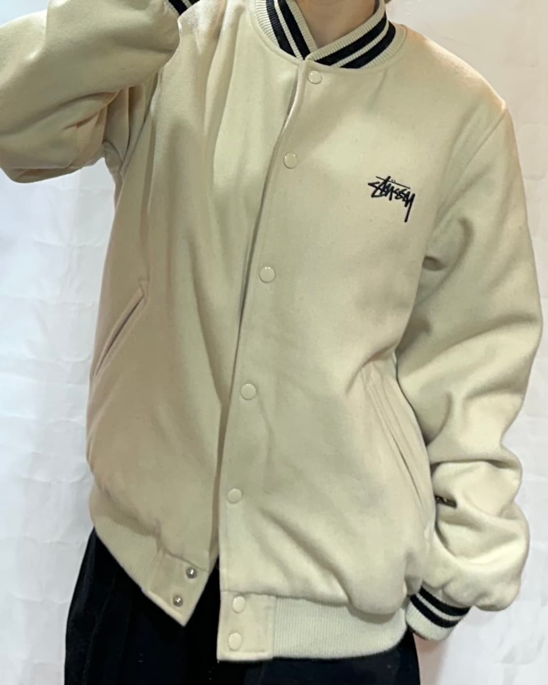 스투시 35주년 울 바시티자켓 상품이미지1