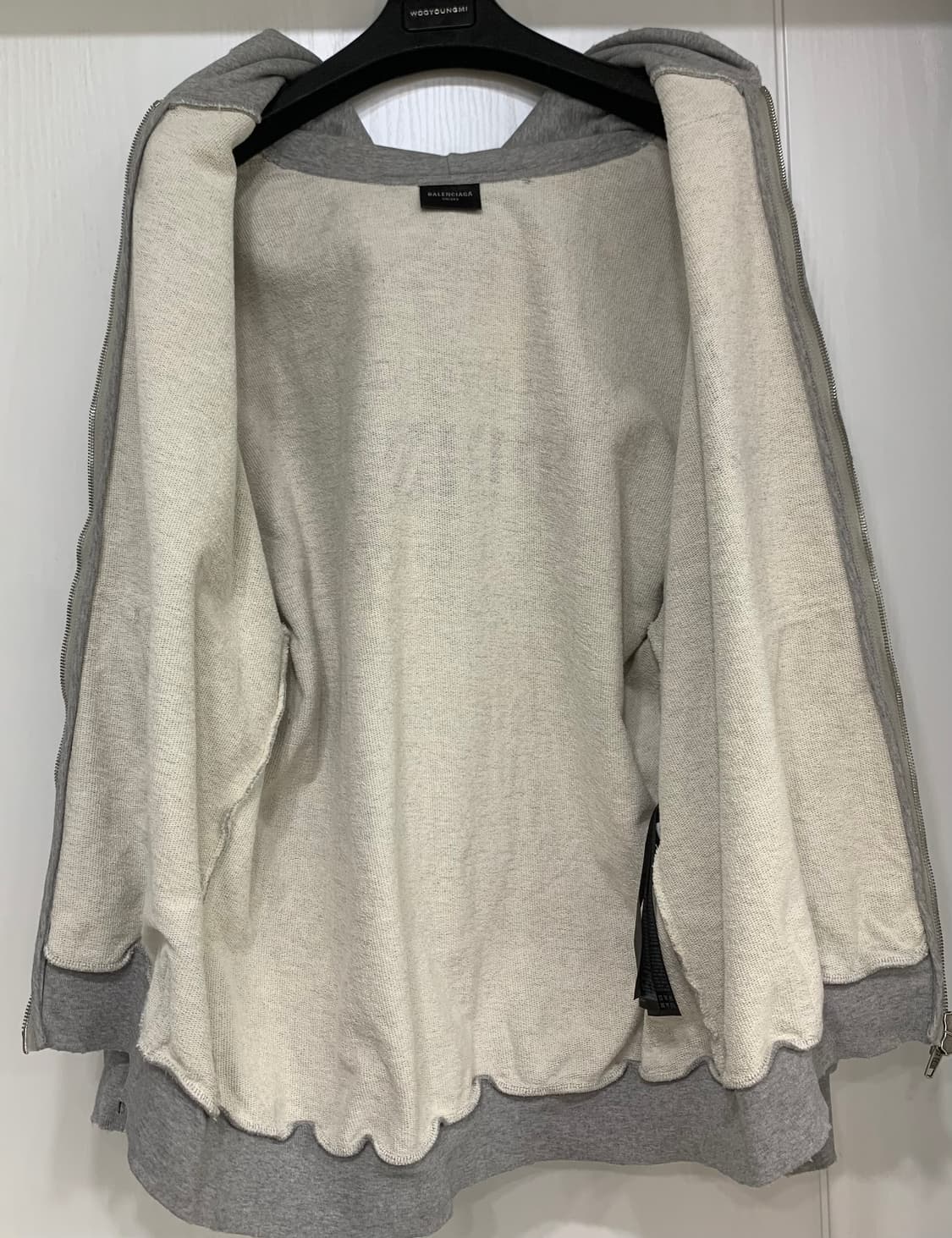 [S]발렌시아가 프린트 디스 후드집업 그레이 상품이미지3