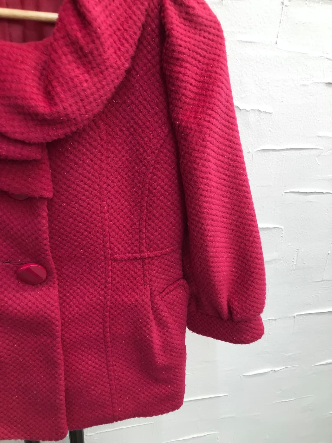 hot pink perl coat 상품이미지5
