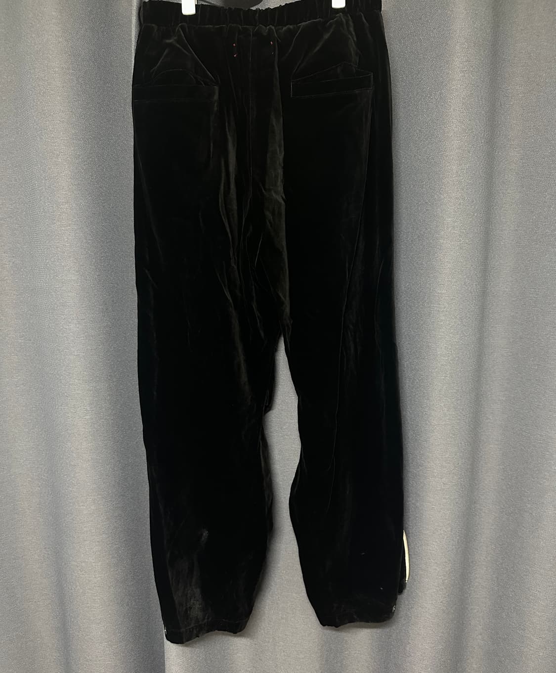 (2) barbell object 벨벳 팬츠 블랙 상품이미지5