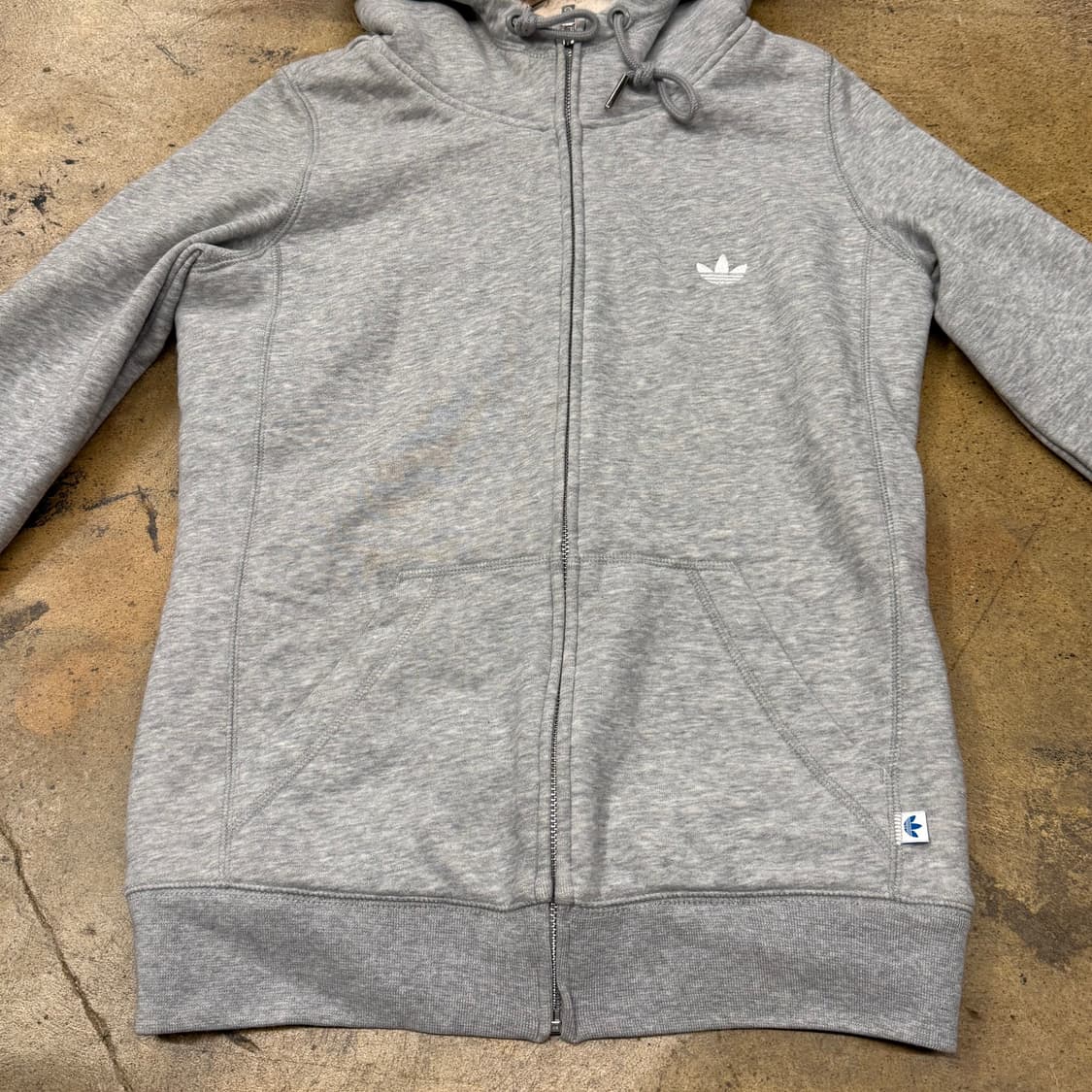 아디다스 그레이 양털 후드집업 90 상품이미지3