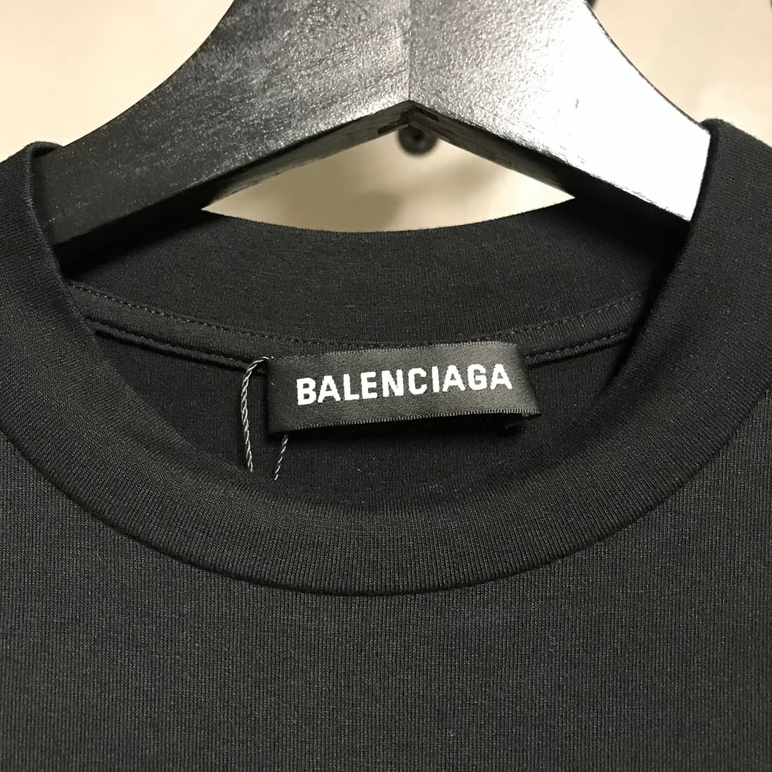 발렌시아가 블랙 반팔 티셔츠 M(W) 상품이미지5