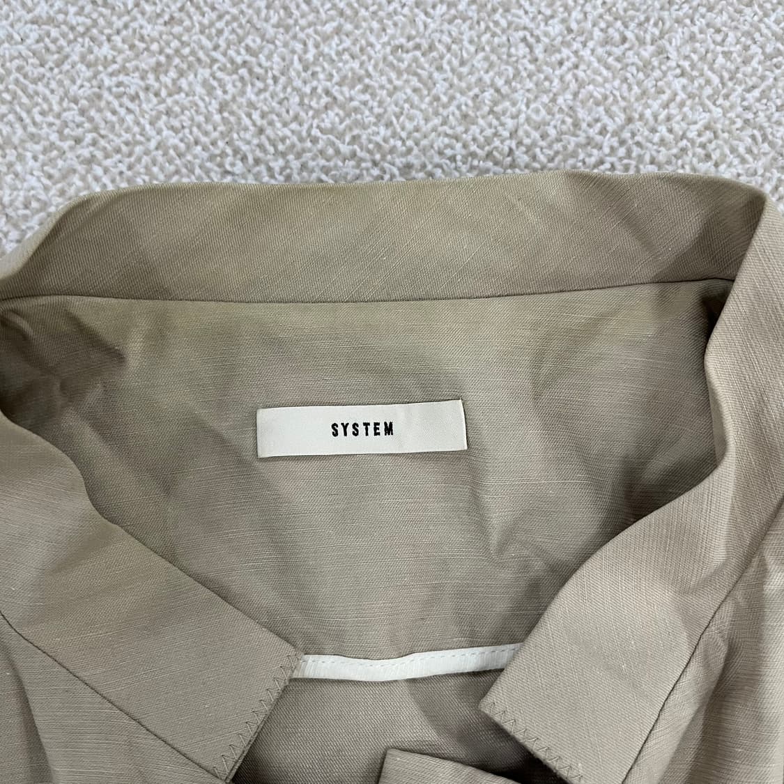 82 한섬 시스템 린넨 하프 자켓 0213M 상품이미지2