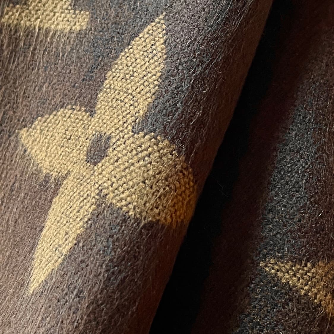 올드 루이비통 모노그램 울 머플러 상품이미지5