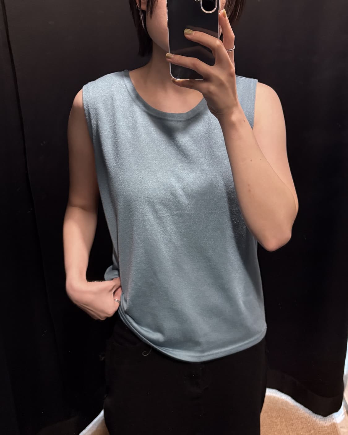 Teal Textured Sleeveless 상품이미지5