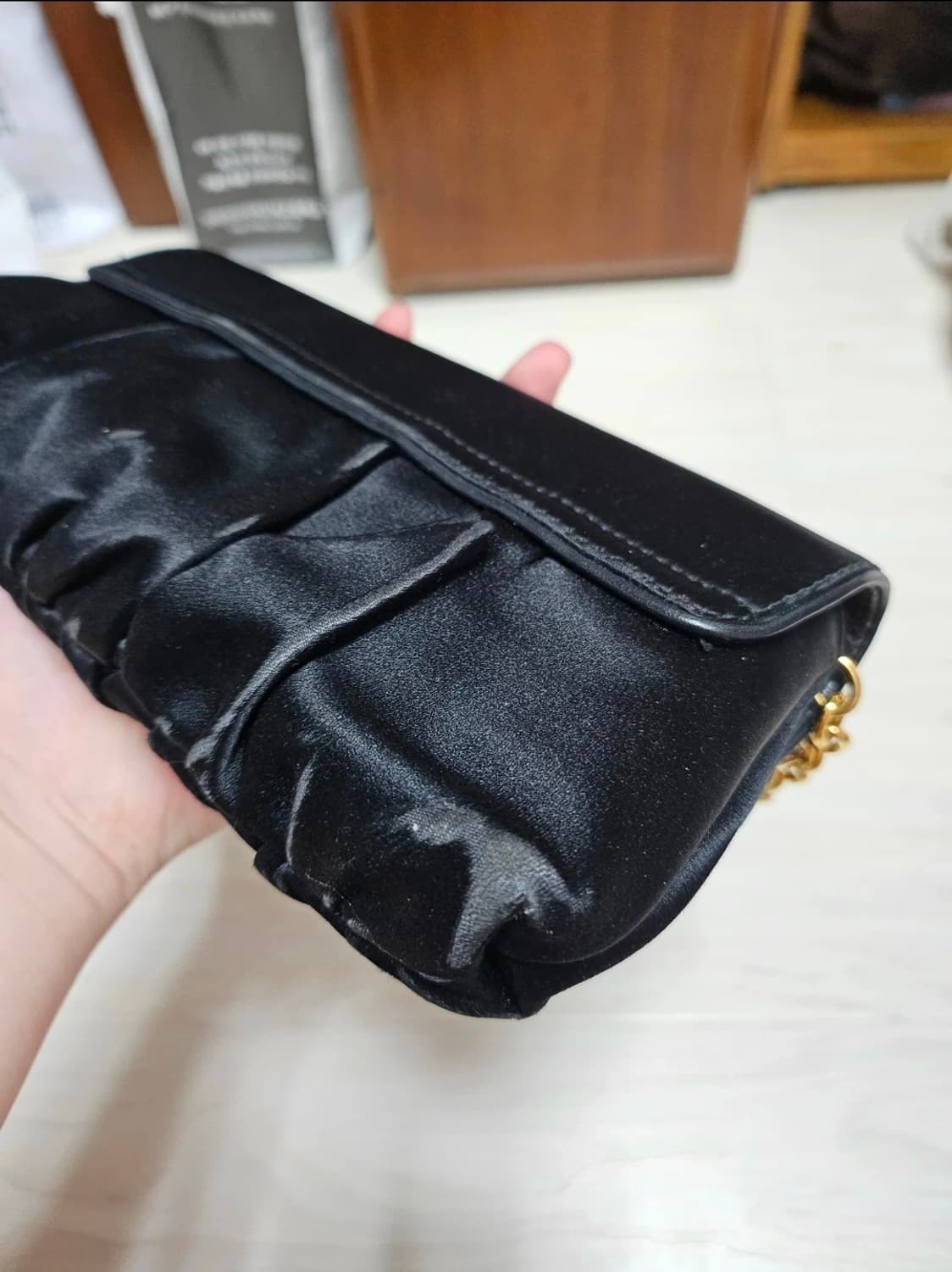 정품) 구찌 블랙 하트 체인 미니 클러치겸 토트백 판매합니다 상품이미지7