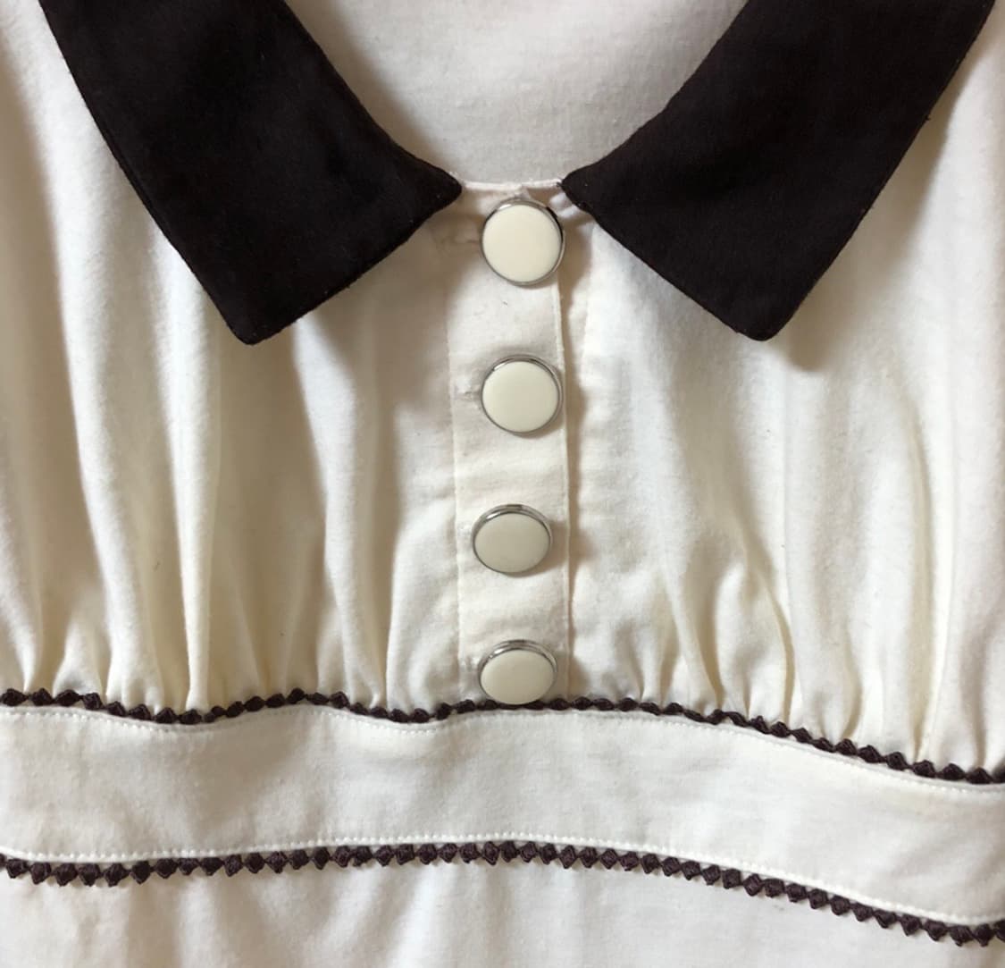 Vintage 💿 LIZLISA cream blous 상품이미지3