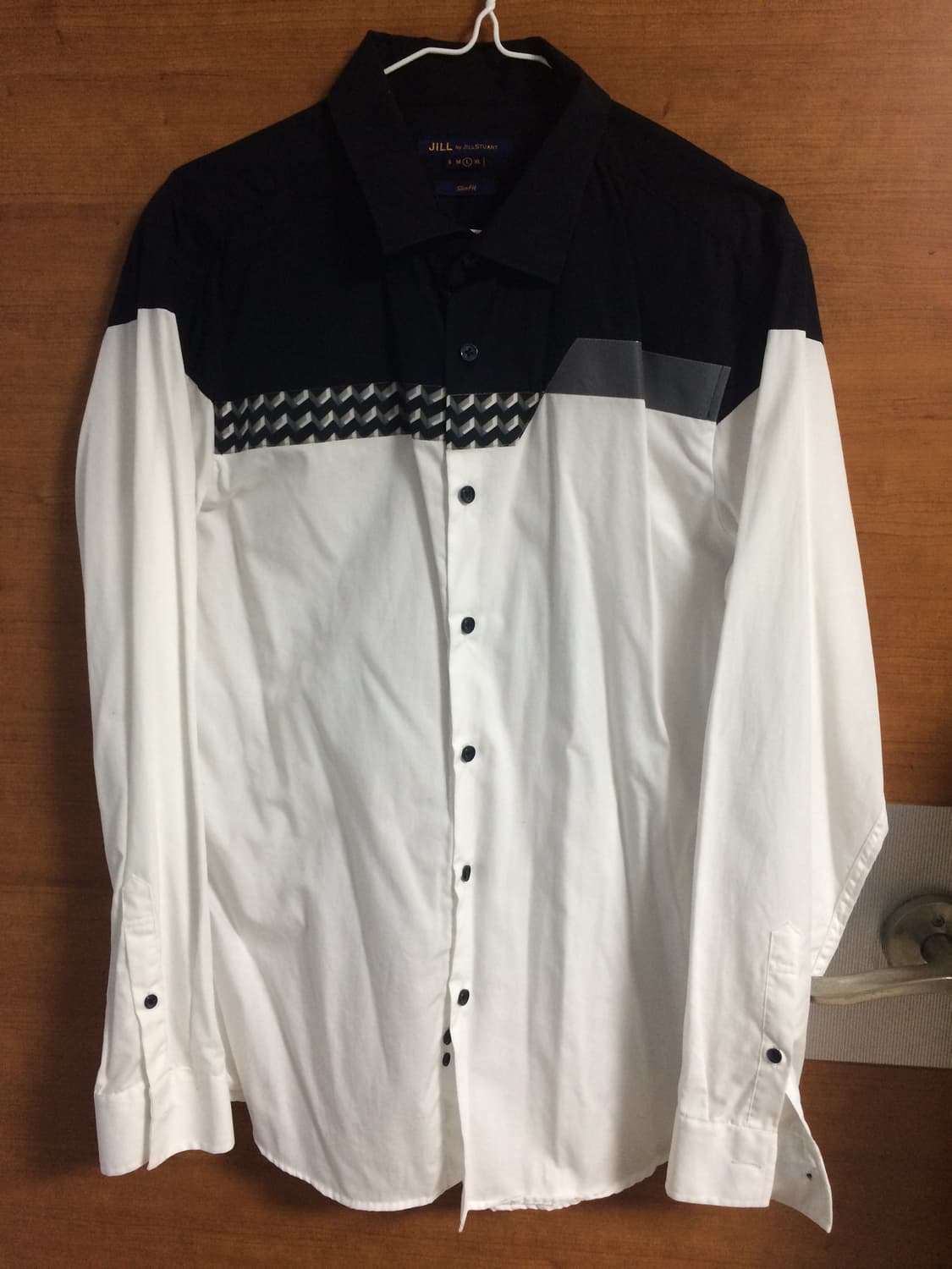 블랙 화이트 패턴 셔츠 상품이미지1