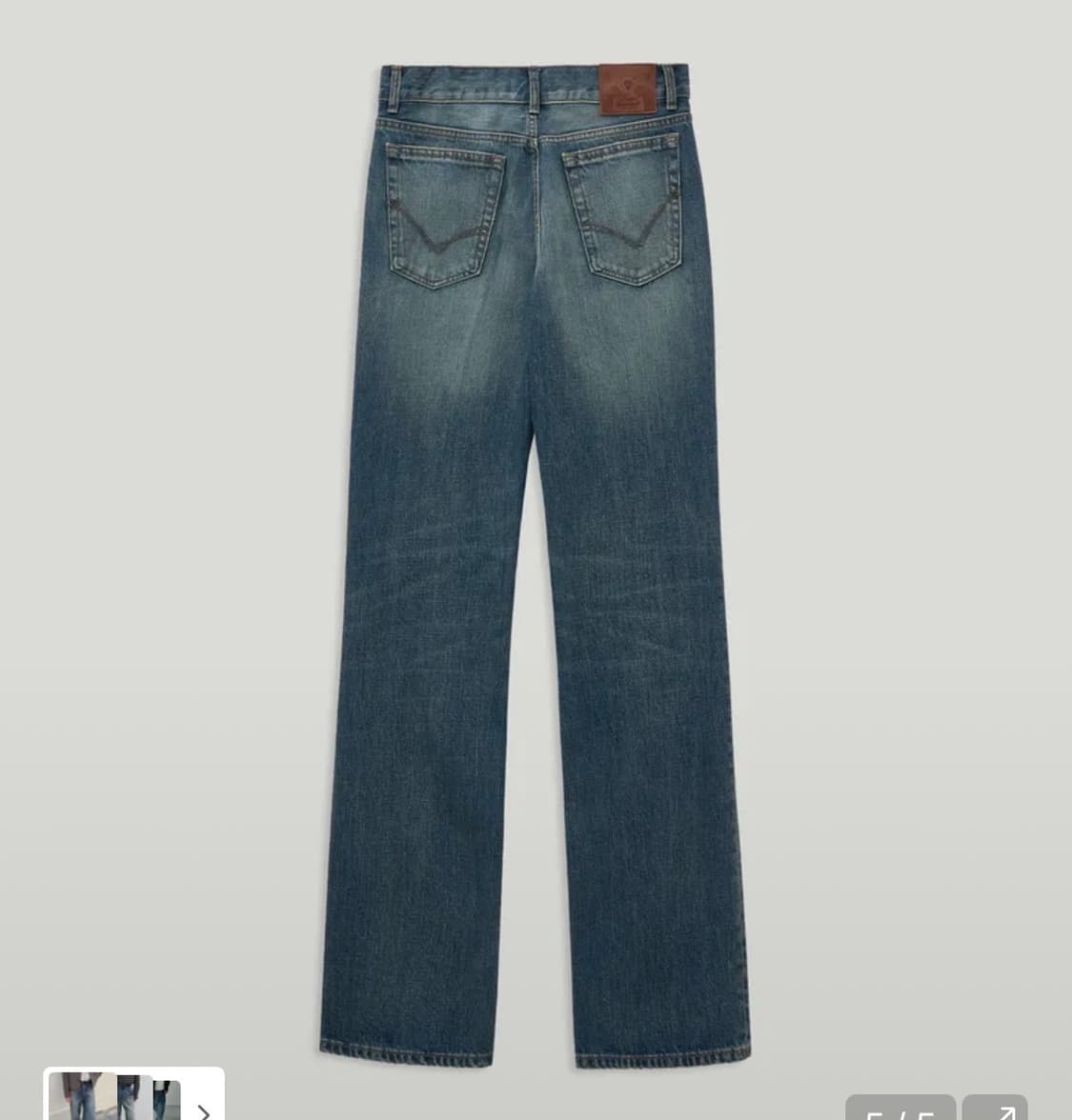 엘무드 레이 플레어 데님 스모킹블루 44 상품이미지2