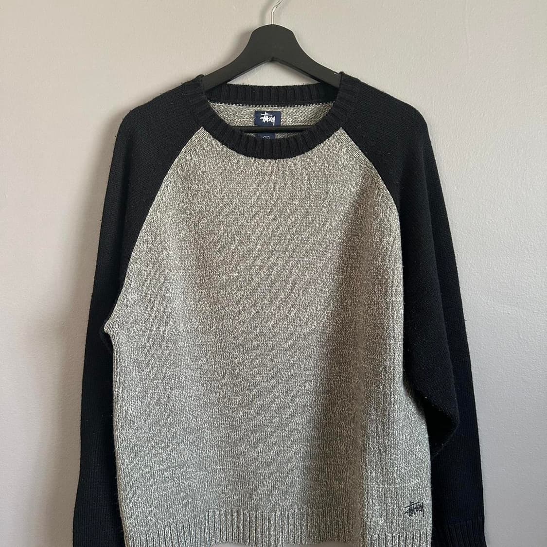 90s 스투시 빈티지 래글런 울 아크릴 니트 상품이미지1