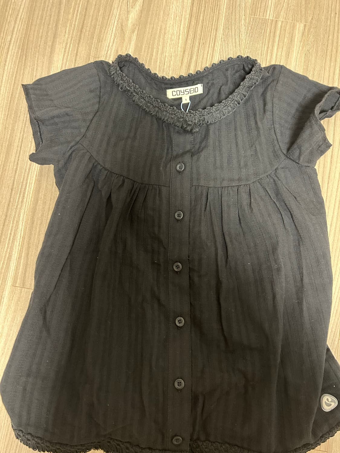 코이세이오 프린지 셔링 블라우스 상품이미지2