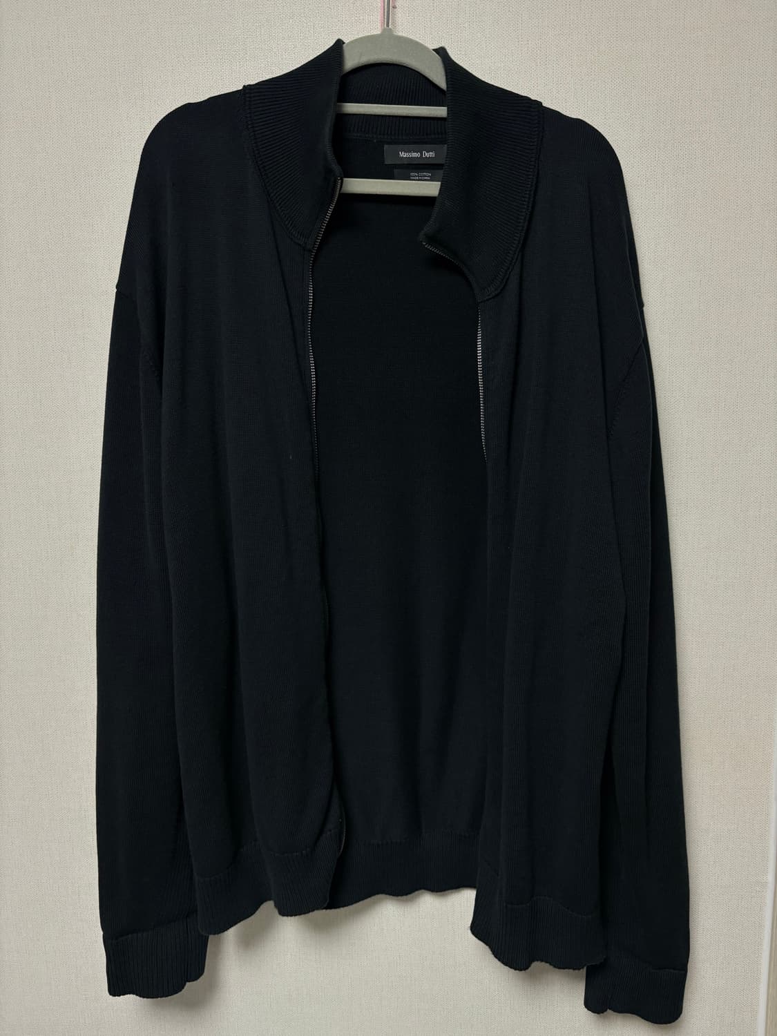 마시모두띠 니트 집업 투웨이 블랙 XL 상품이미지1