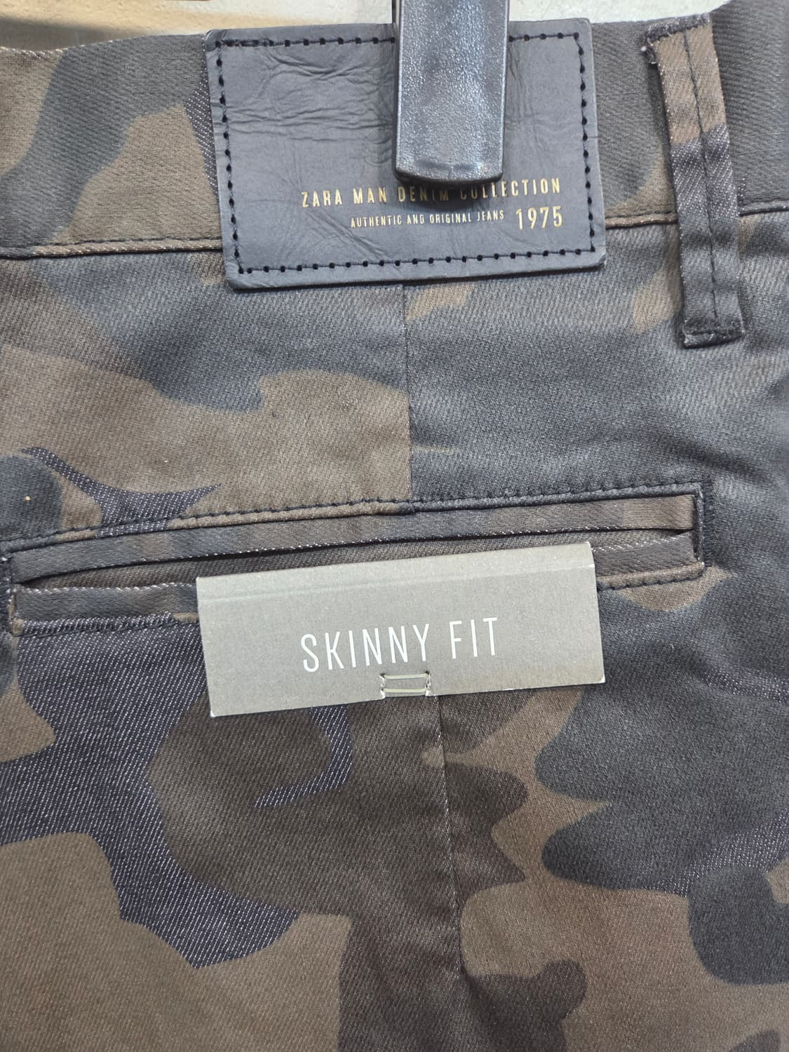 자라 코팅 카모 팬츠 32 스키니핏 상품이미지3