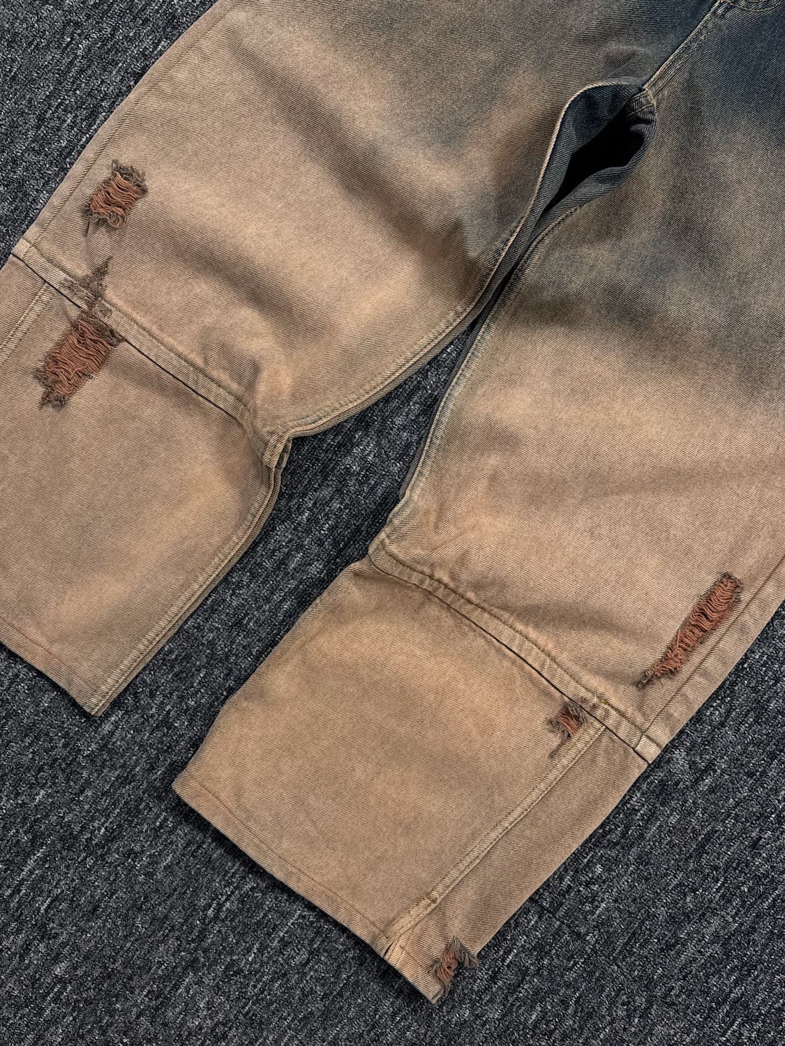 마뗑킴 그라데이션 브러쉬 데님 팬츠 상품이미지7