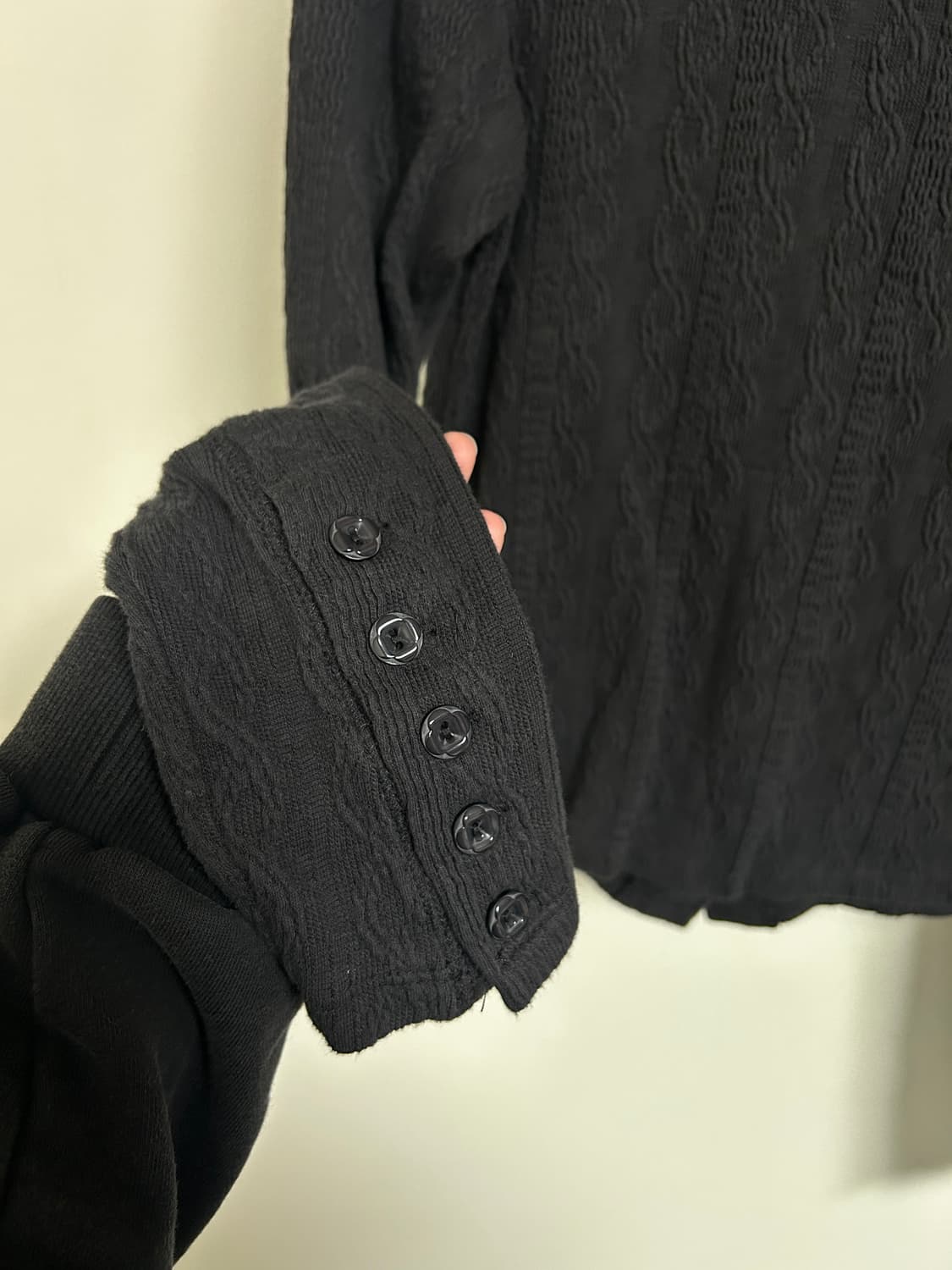 코이세이오 투웨이 롱슬리브 티셔츠 차콜 상품이미지5