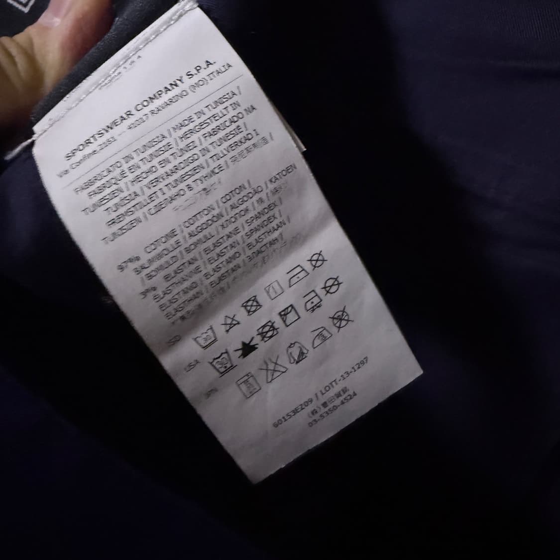 스톤아일랜드 남성 코튼 네이비 카고 팬츠 (남성 32-33정도) 상품이미지6