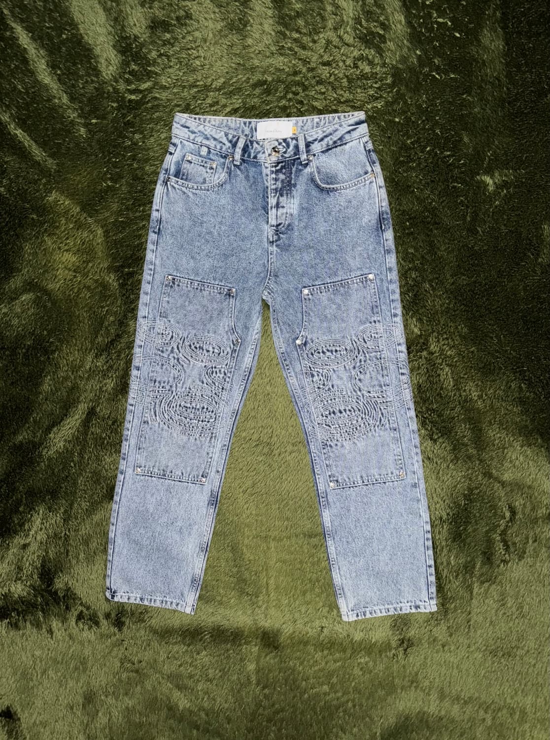 하우스오브써니 HOCKNEY 스티치 디테일 더블니 팬츠 상품이미지1