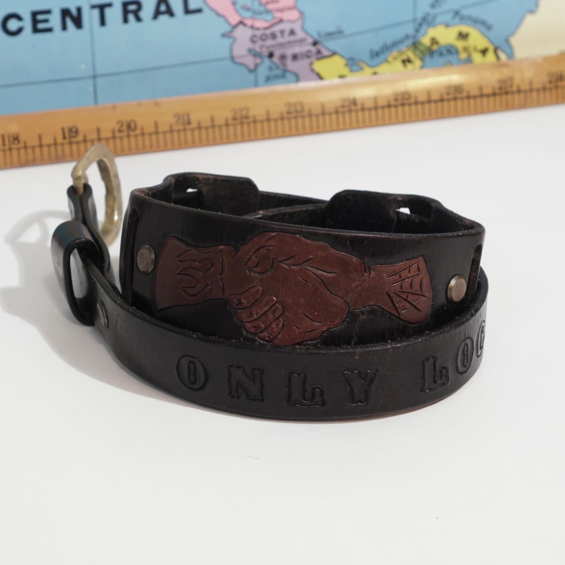 Noone 빈티지 레더 벨트 상품이미지2