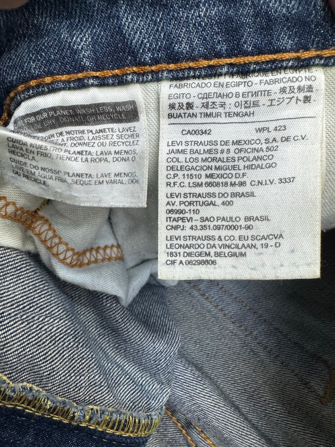 •리바이스 511 워싱 데님 팬츠 W34 L34 상품이미지8