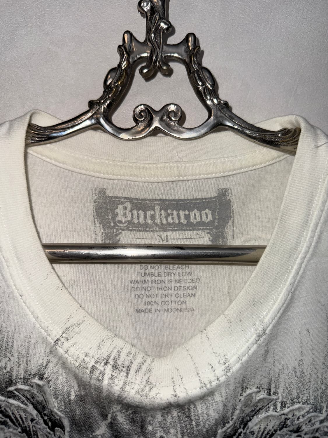 Buckaroo white oriental punk graphic 반팔티 상품이미지5