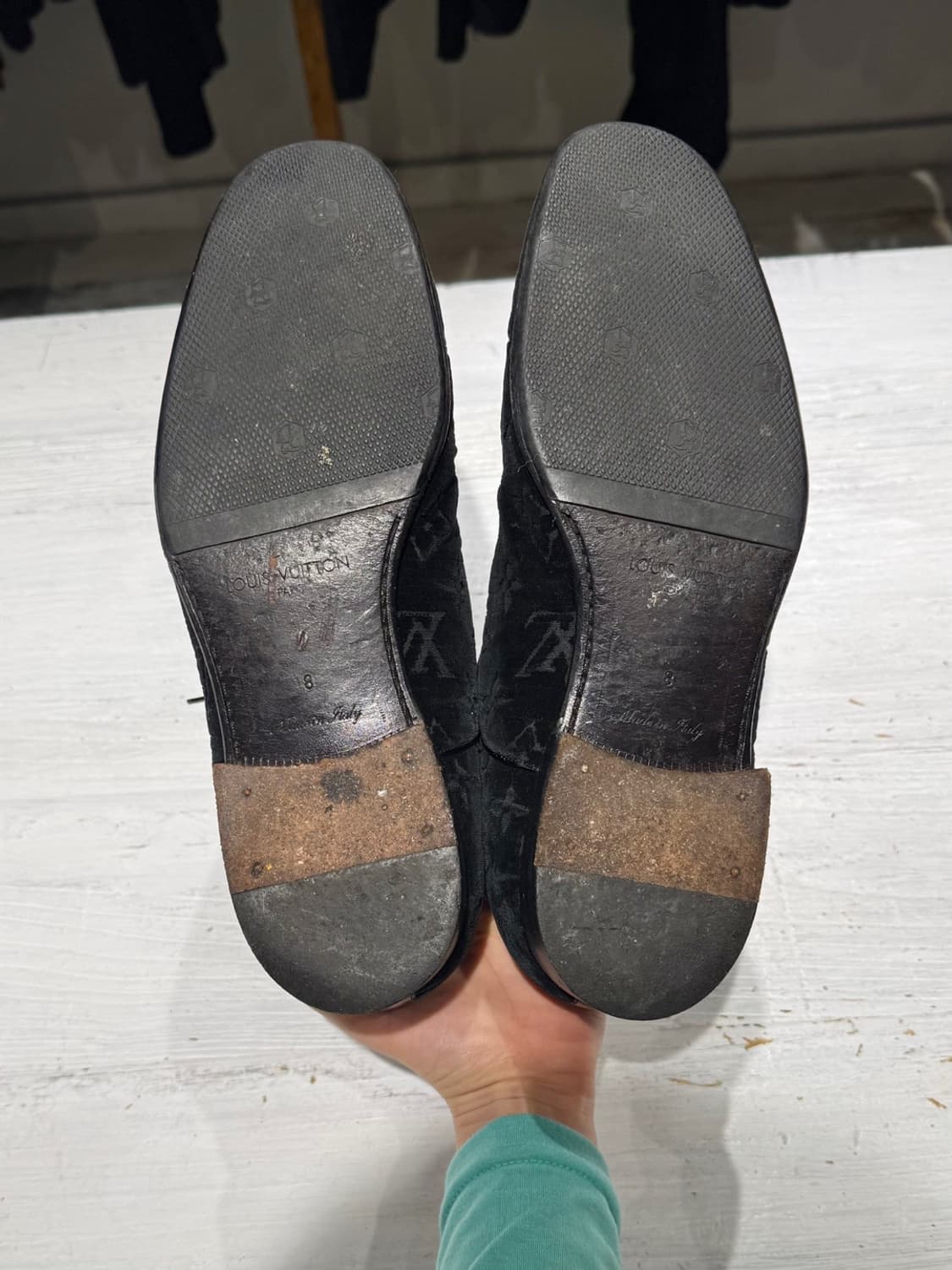 루이비통 블랙 모노그램 벨벳 옥스퍼드 슈즈 상품이미지8
