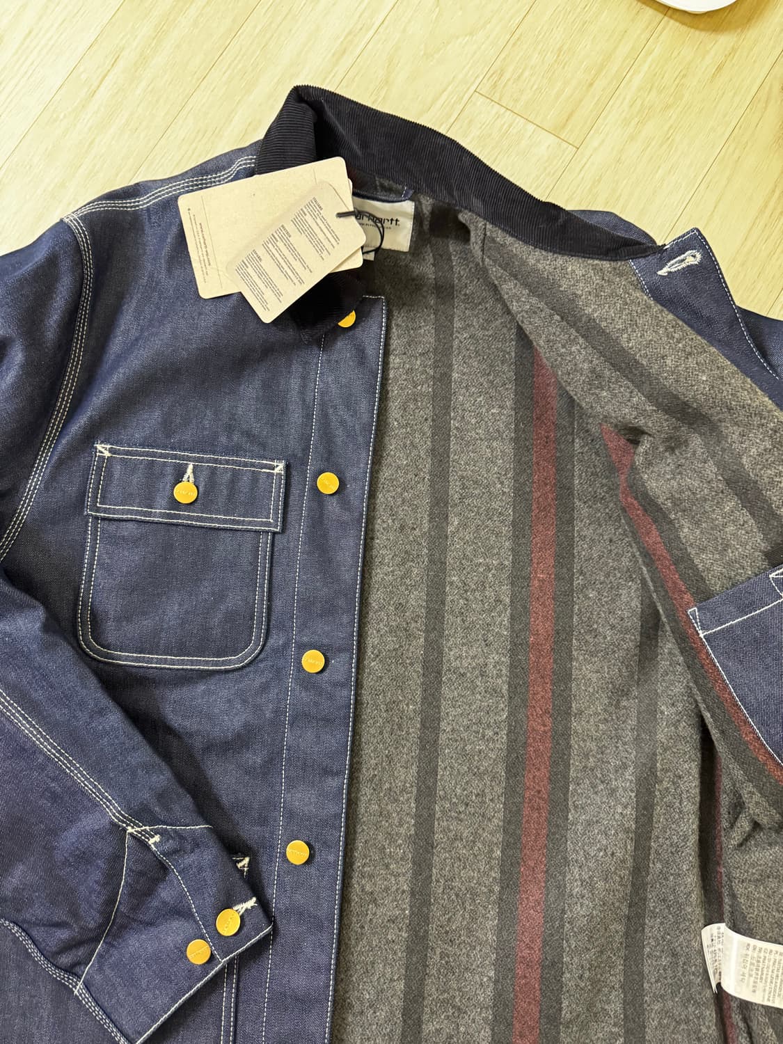 칼하트 WIP 미시건 초어 코트 데님 L사이즈 상품이미지2