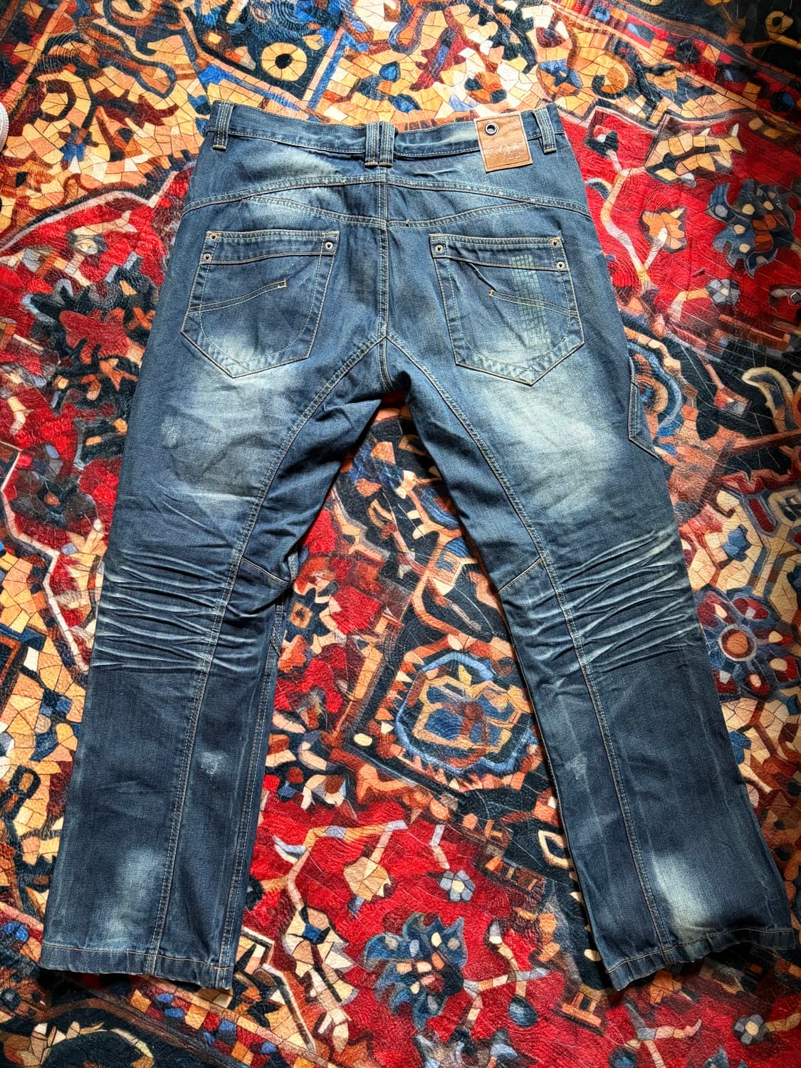 a243) 38 빈티지 워싱 데님팬츠 상품이미지6