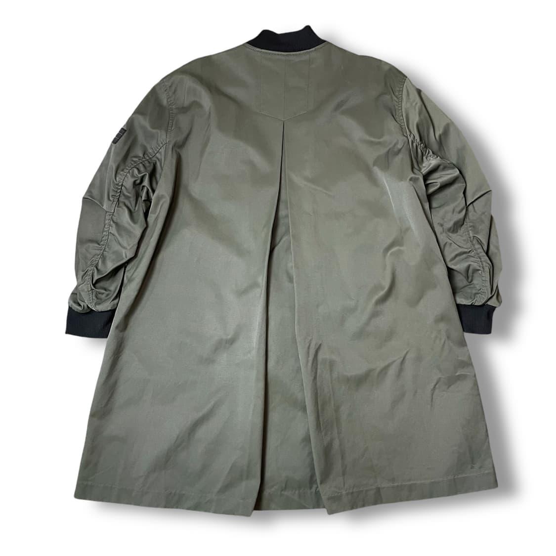 톰보이 패치 코튼 나일론 롱 야상 자켓 상품이미지2