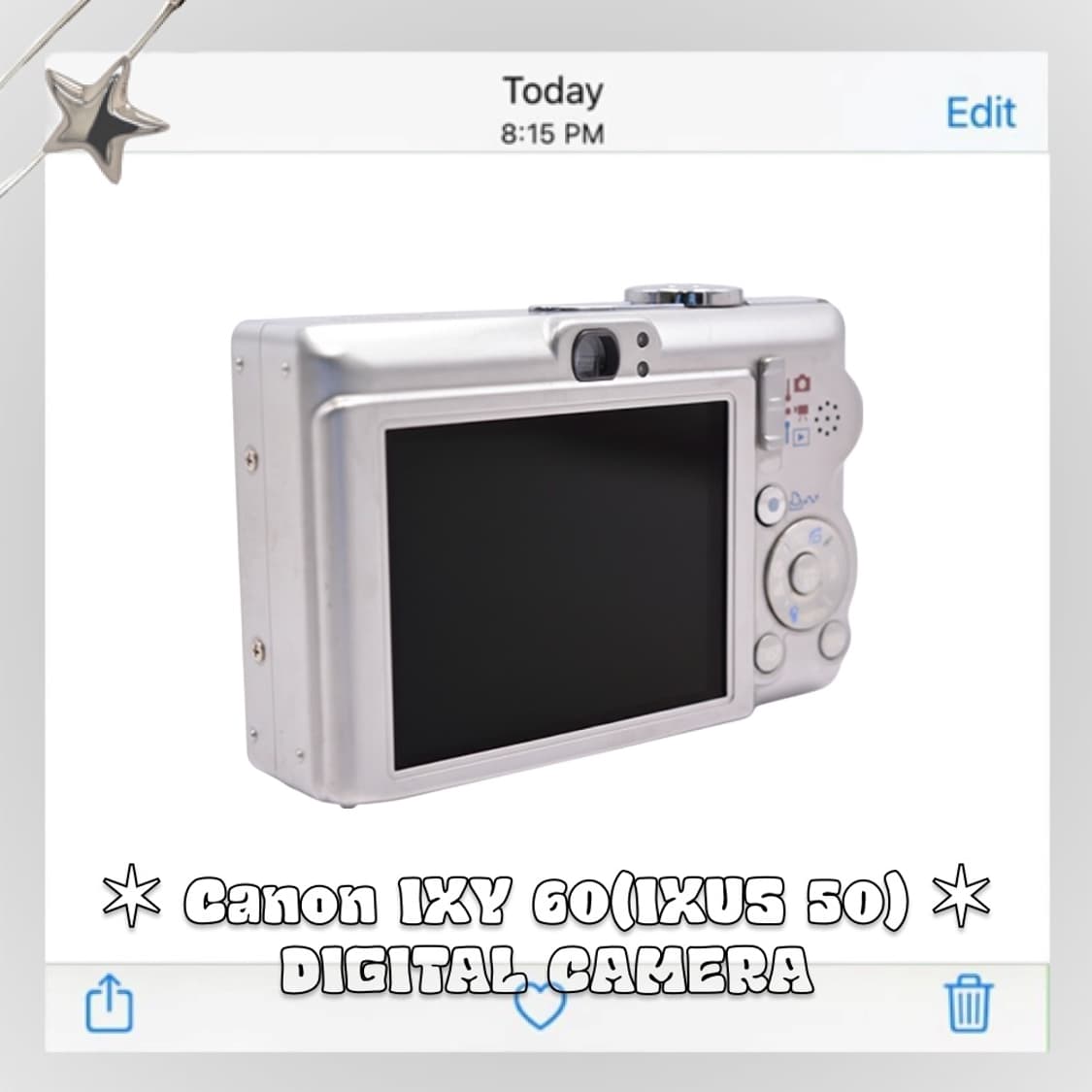 캐논 익시  IXY  60(익서스 IXUS 50) 빈티지 디카 실버 상품이미지6