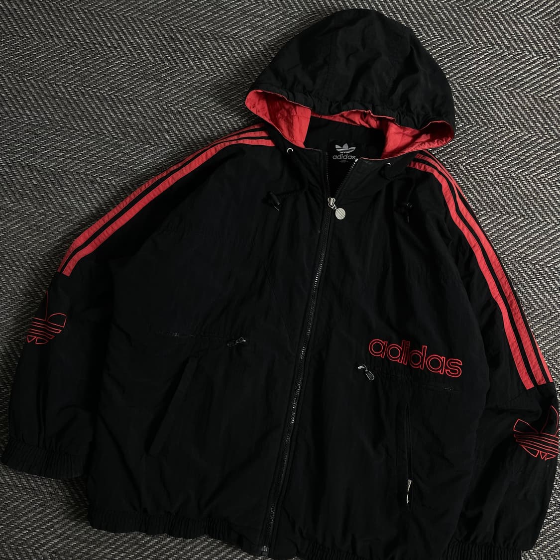 00s 아디다스 빅로고 올드스쿨 박시핏 점퍼 자켓y 3120 상품이미지1