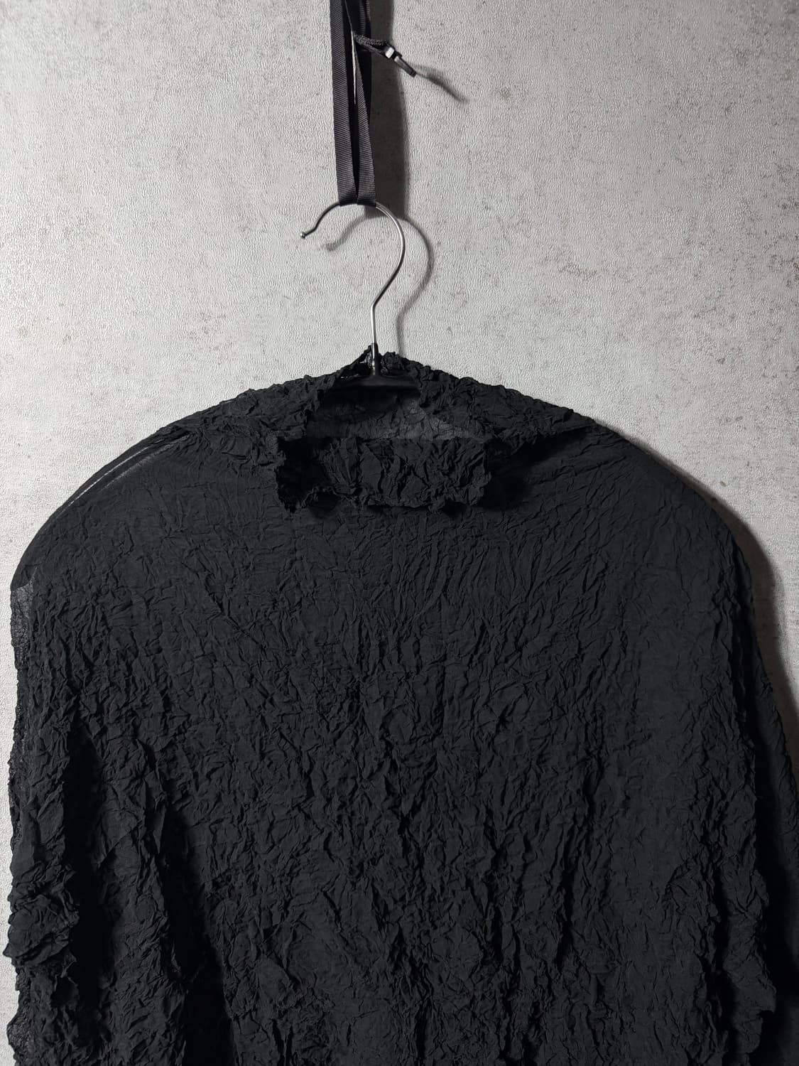 90‘S 이세이미야케 퍼머넌트 주름가공 목티 상품이미지2