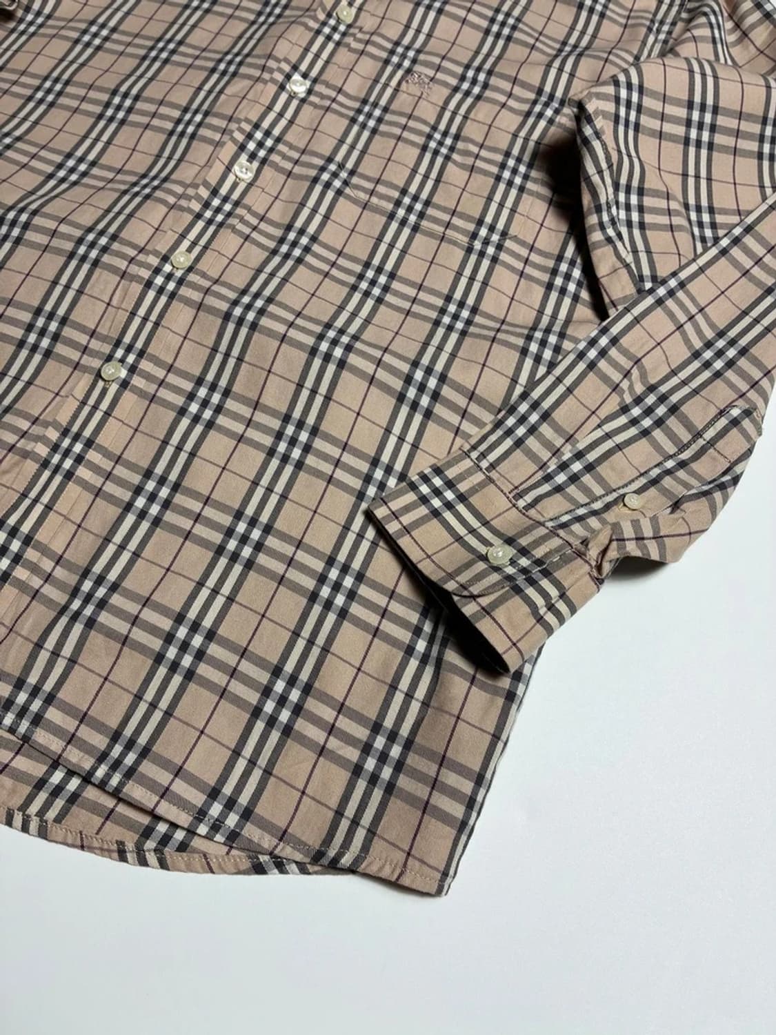 버버리 런던 00's 노바 체크 버튼다운 셔츠 R1394 상품이미지4