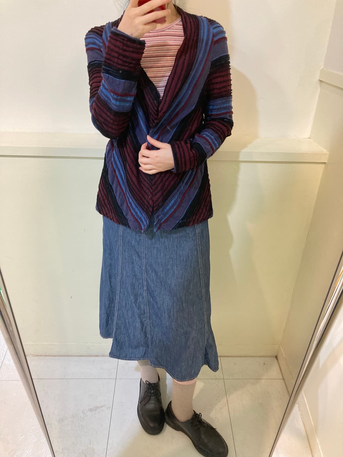 케이블 코튼 러플 울 숏자켓  상품이미지10