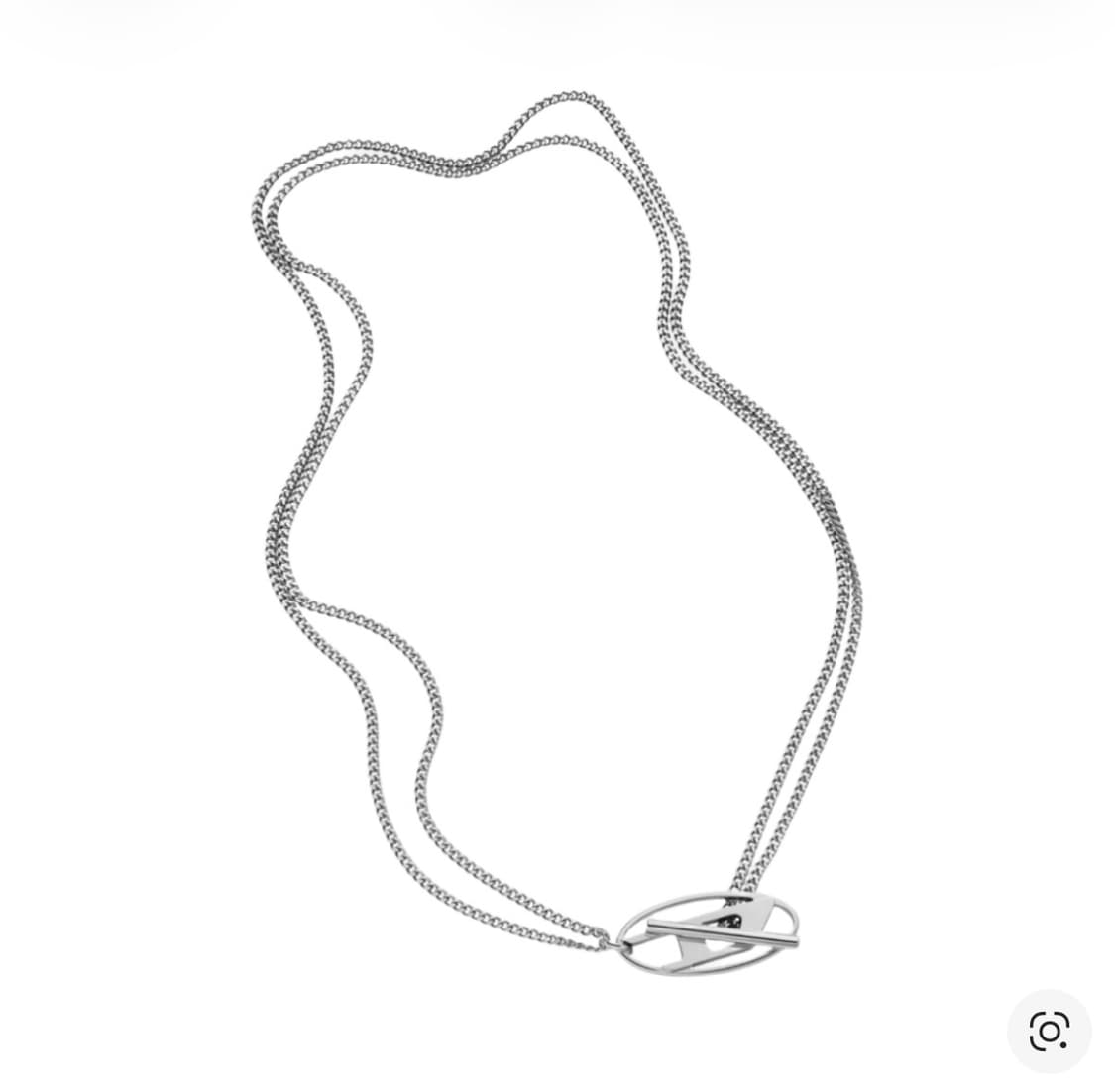 디젤 목걸이 Dx1534 스테인리스 스틸 체인 네크리스 실버 상품이미지1