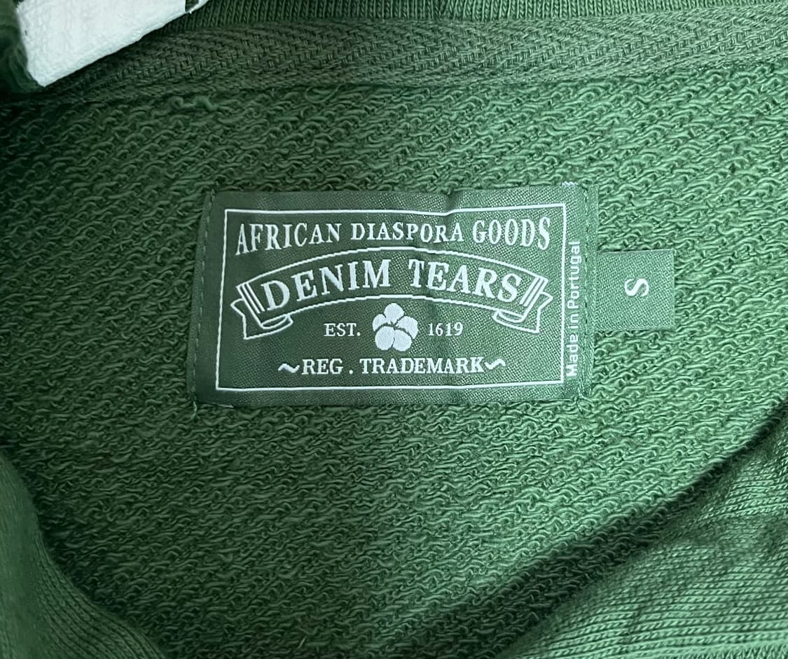 데님티어스 그린 후드티 판매 상품이미지5