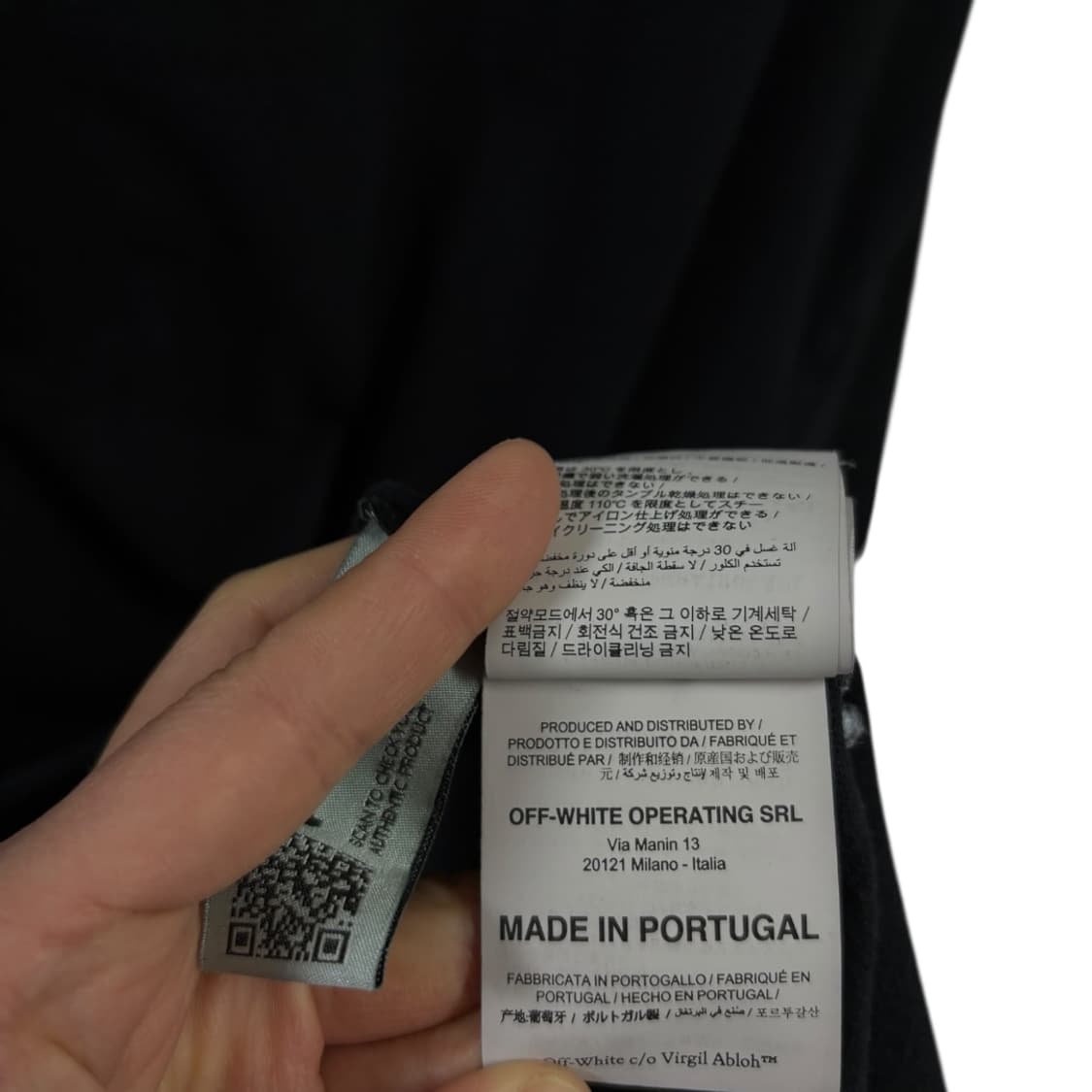 큐알)오프화이트 마커 펜 애로우 오버핏 티셔츠 상품이미지8