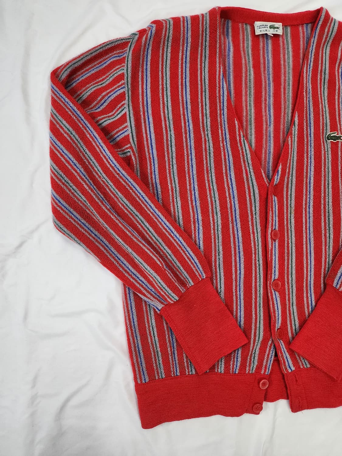 라코스테 서광 80s 빈티지 니트 가디건 상품이미지5