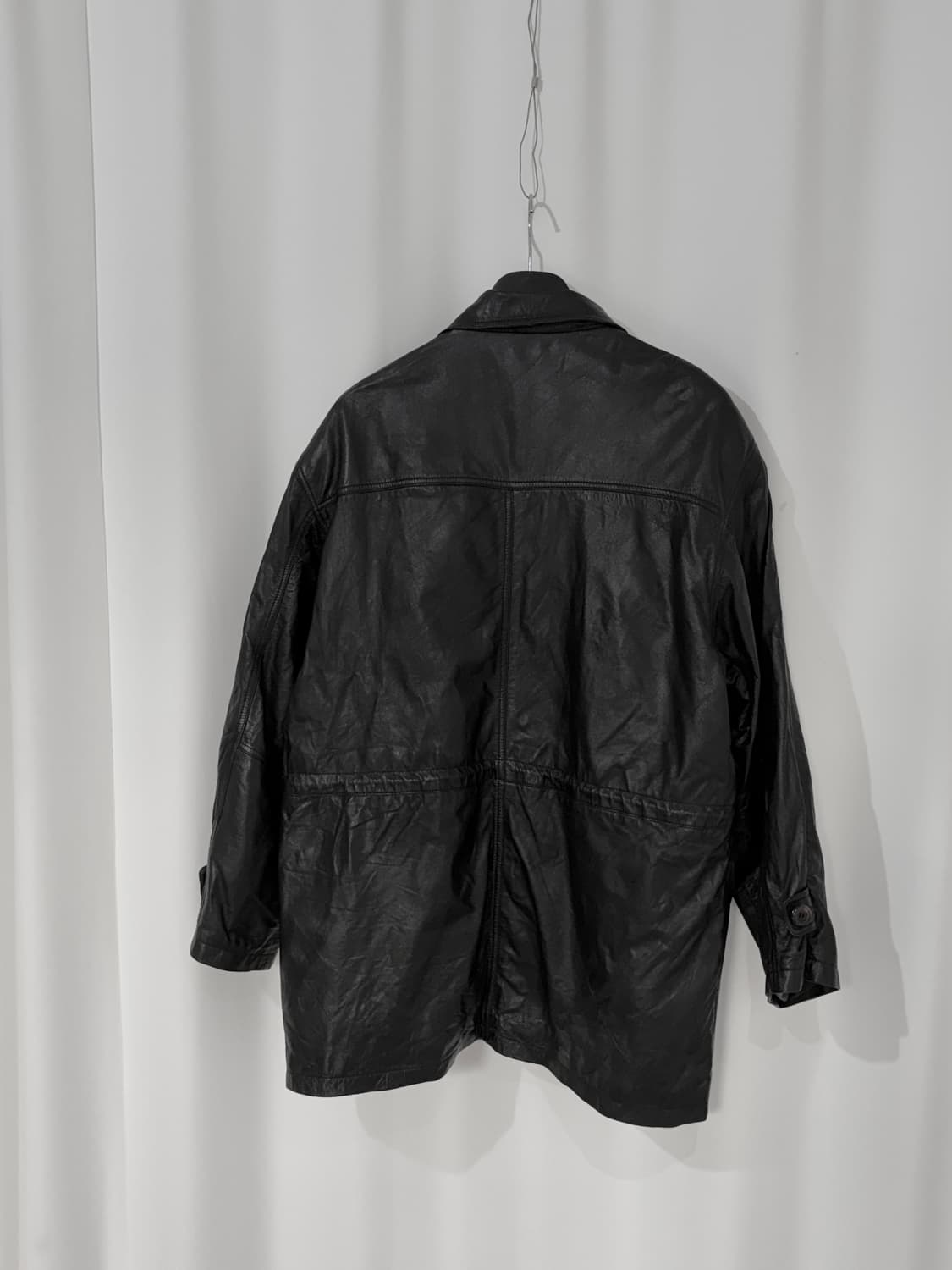  vintage lamb leather car coat  상품이미지4