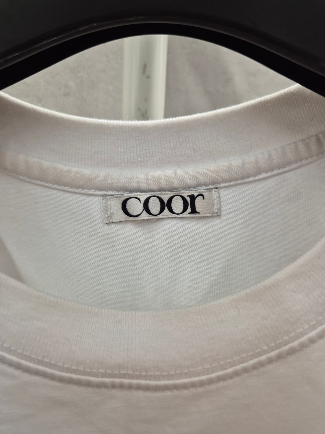 COOR 흰색 반팔티 라지 상품이미지7