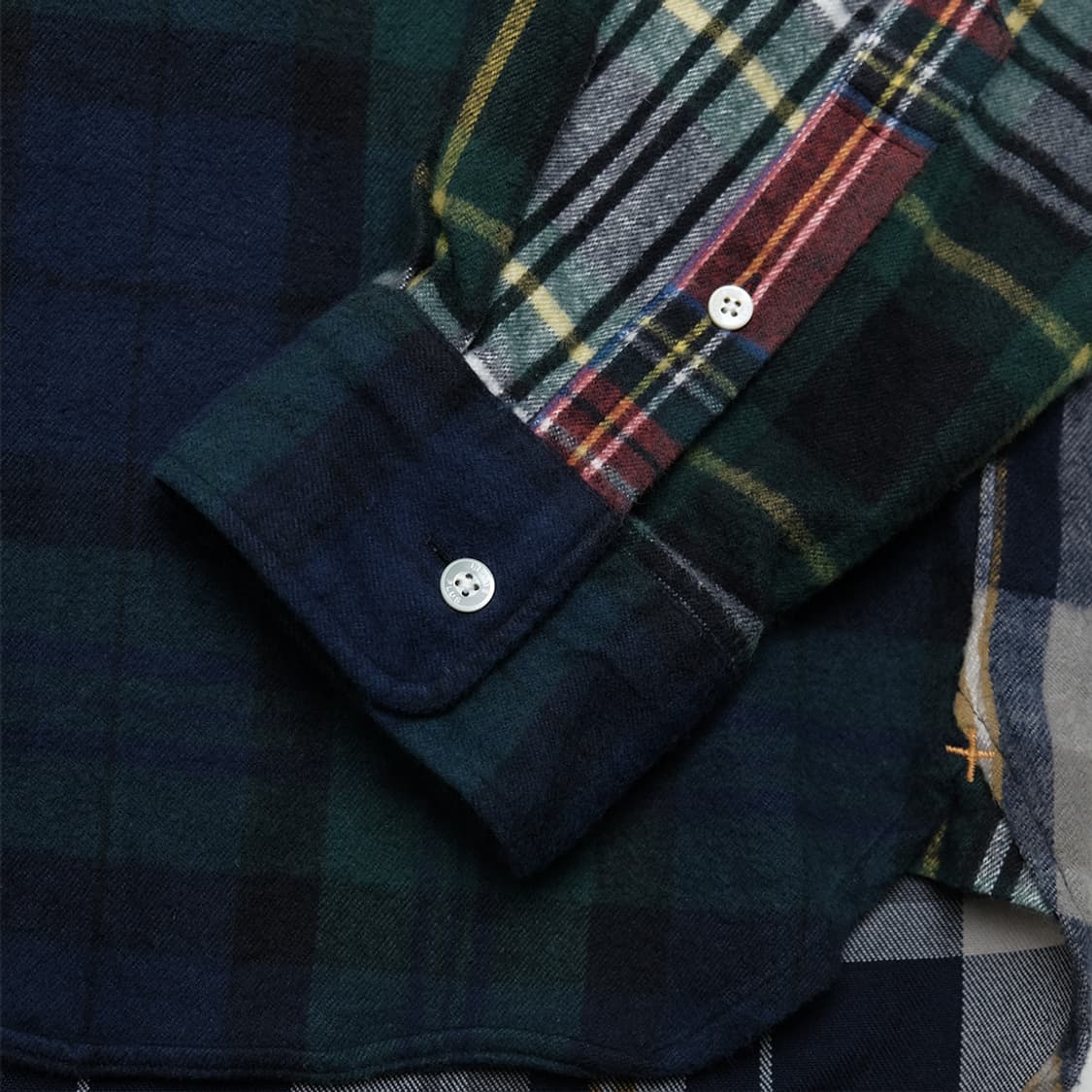 plaid flannel panel bd shirt 상품이미지5