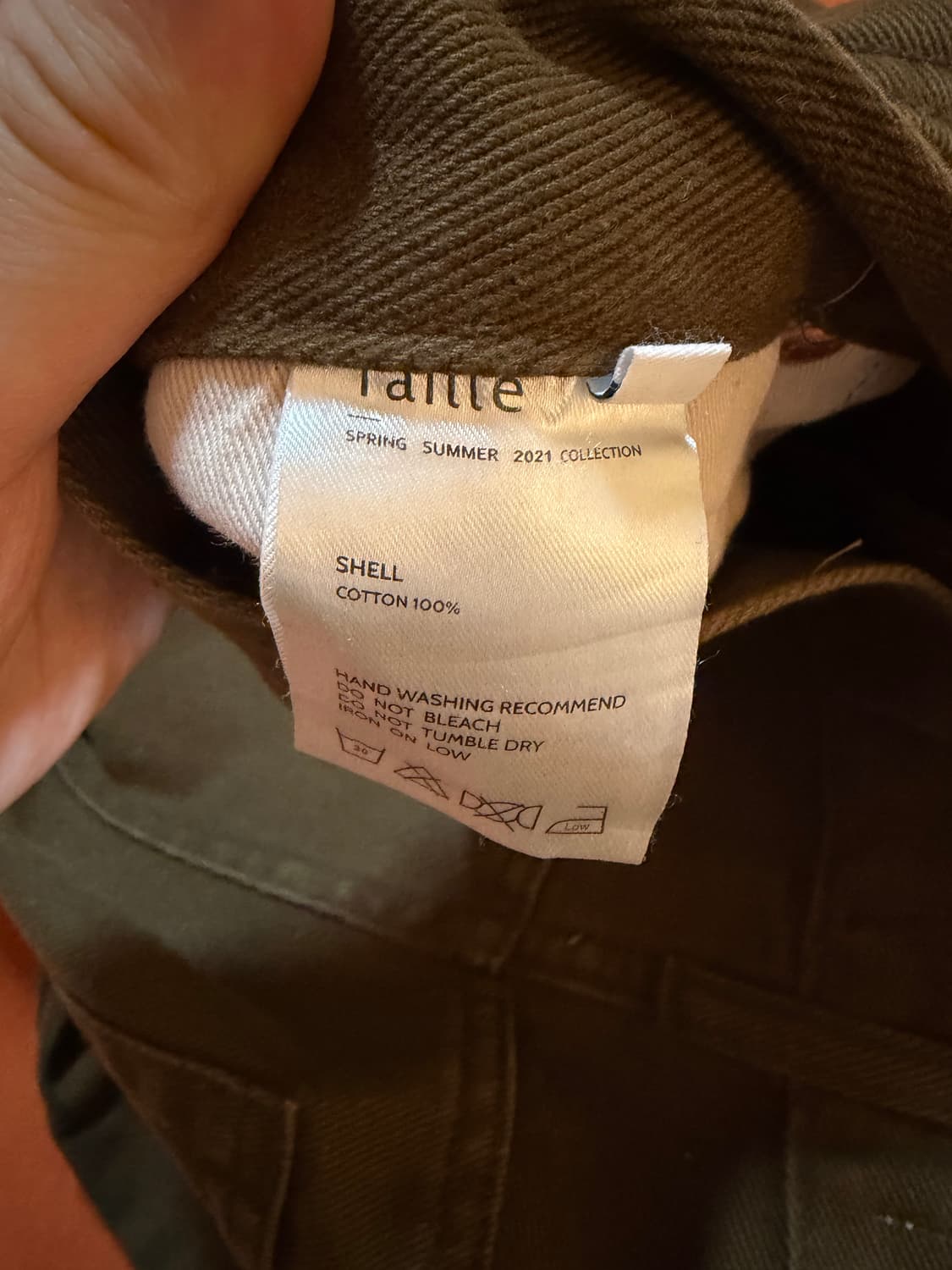 [3] 21ss 타일레 taille 데님 팬츠 브라운 상품이미지4