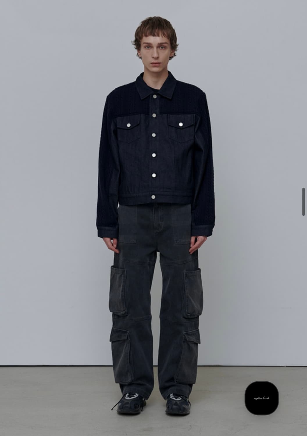 [M] 애니타임로릭 zinnia mix jacket navy 상품이미지3