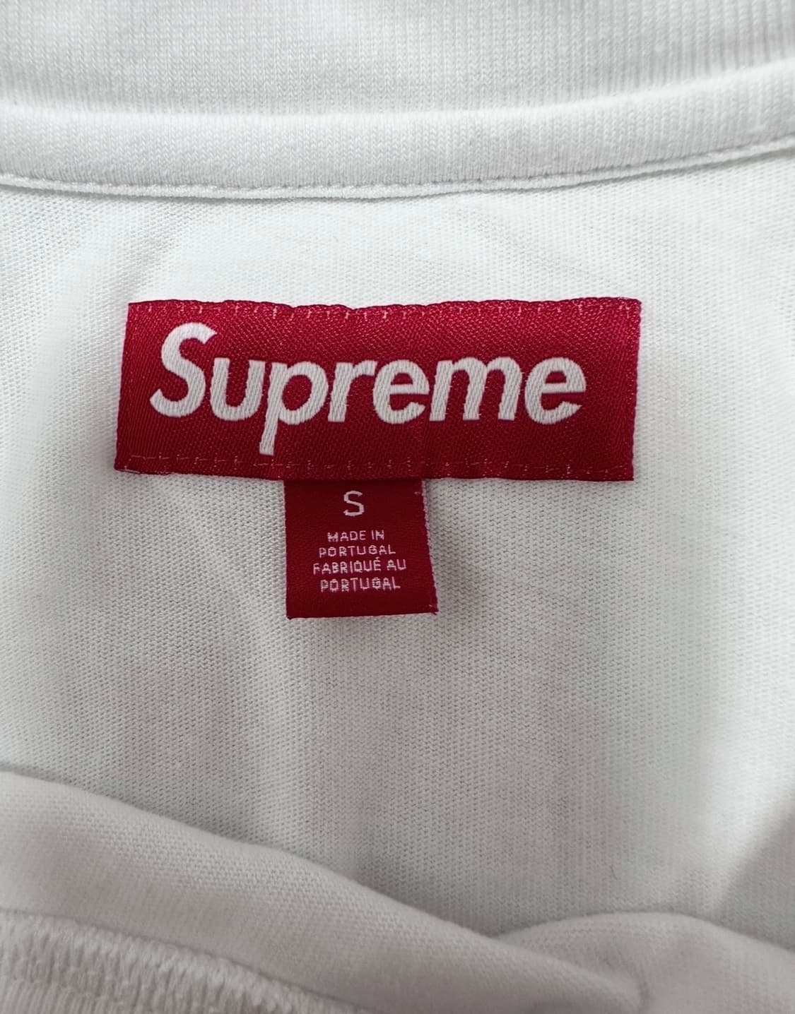 슈프림 박스로고 흰색 반팔티 상품이미지4