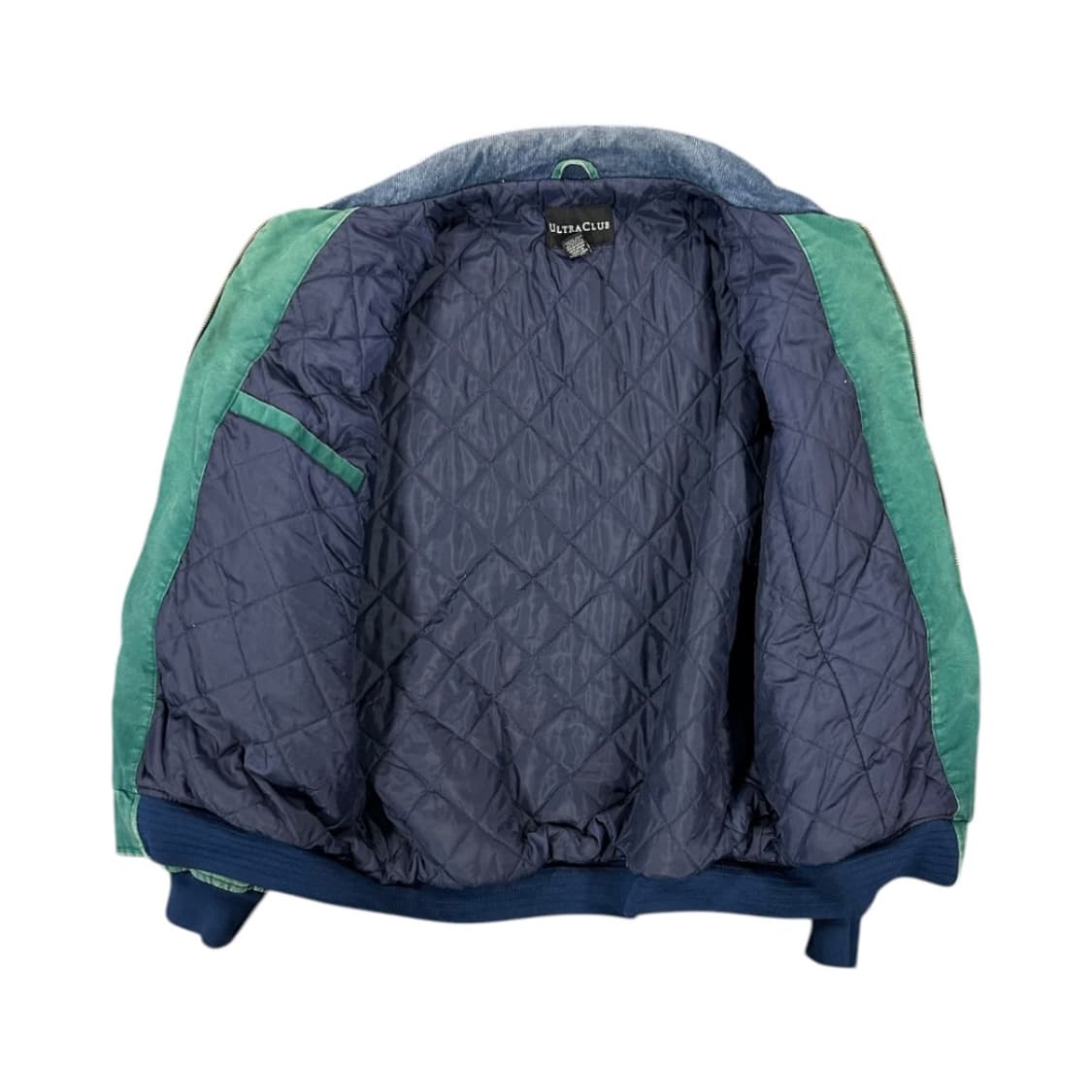 L) 빈티지 USA 그린 워크자켓 캔버스 코듀로이 카라 점퍼 OJ-045 상품이미지4