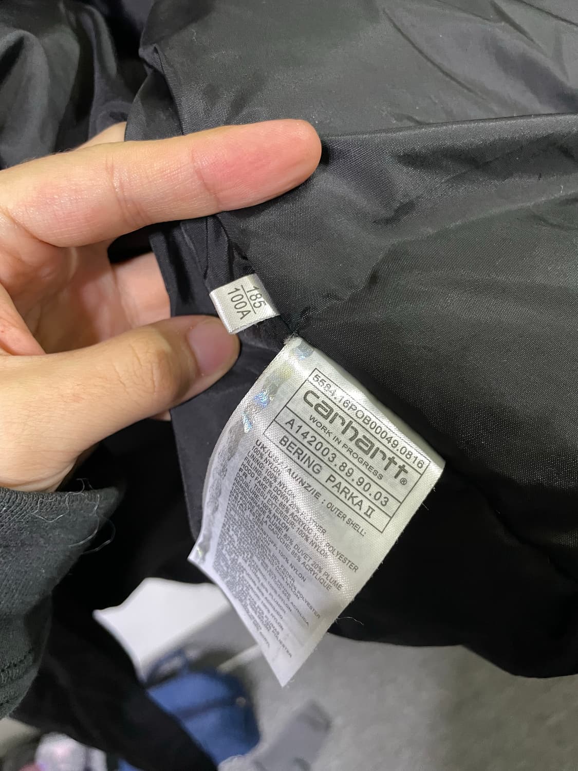 칼하트 WIP 베링 파카 XL 110 사이즈 패딩 점퍼 상품이미지7